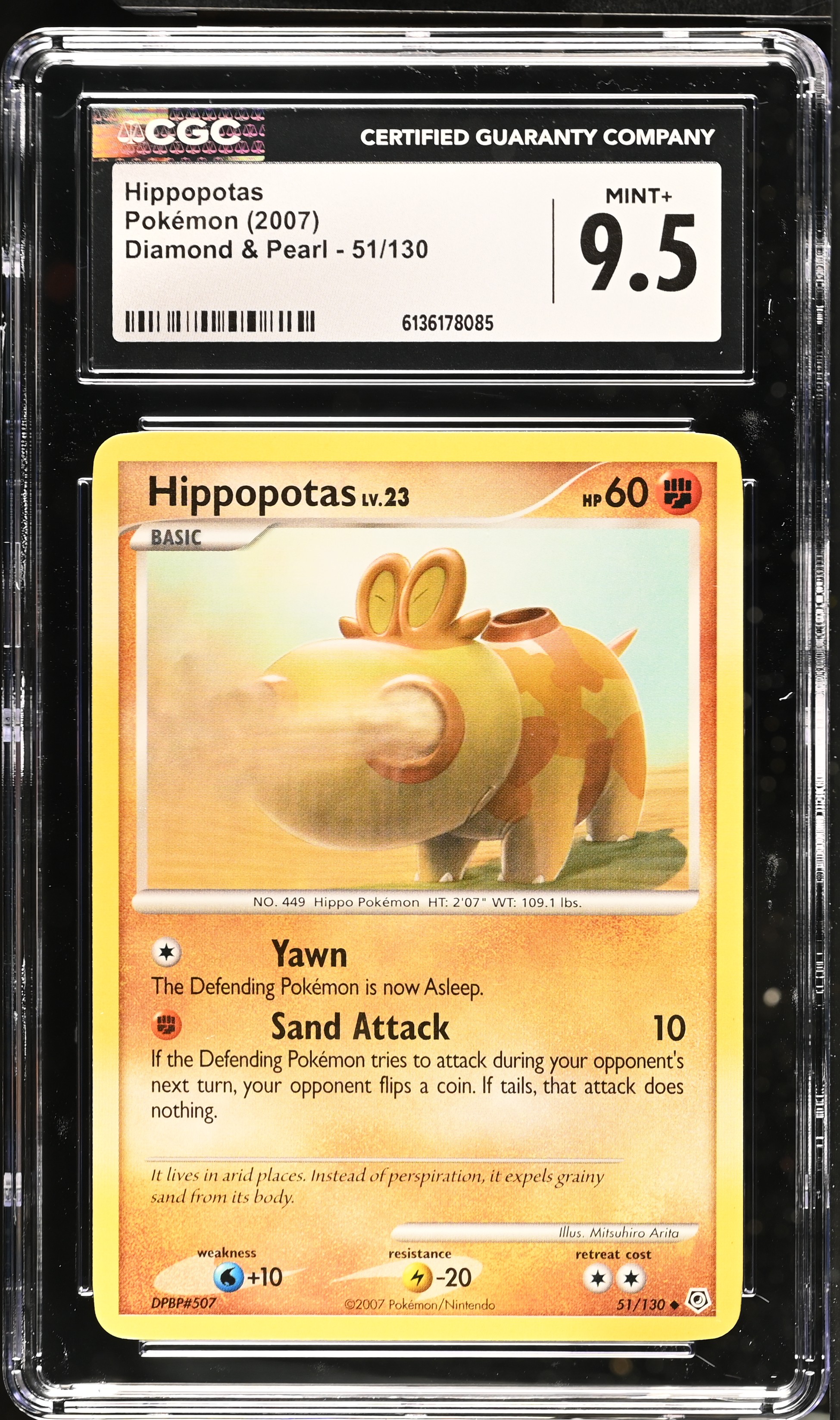 2007 Pokemon Diamond & Pearl Hippopotas English