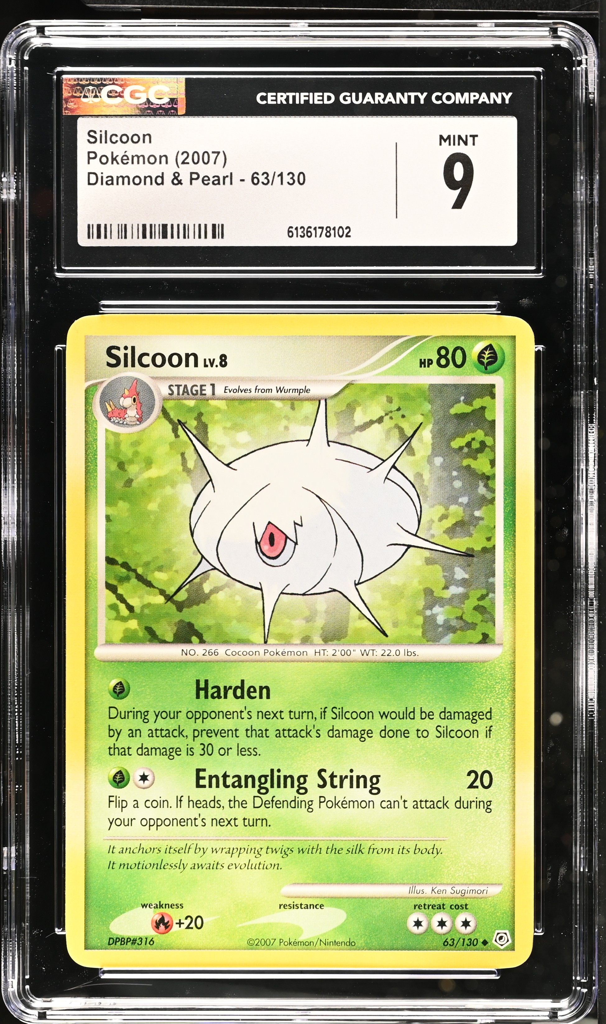 2007 Pokemon Diamond & Pearl Silcoon English