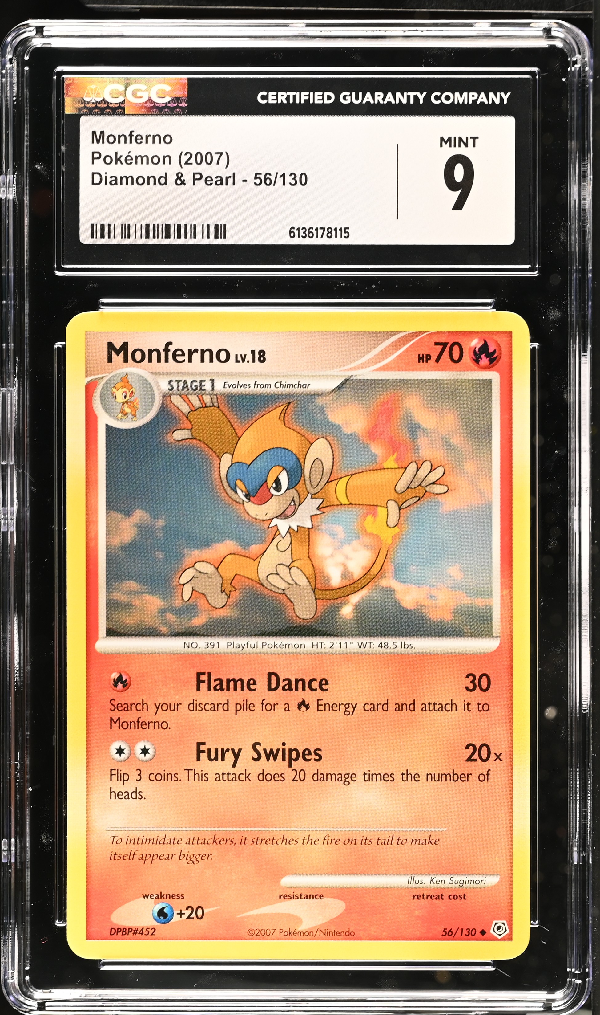 2007 Pokemon Diamond & Pearl Monferno English