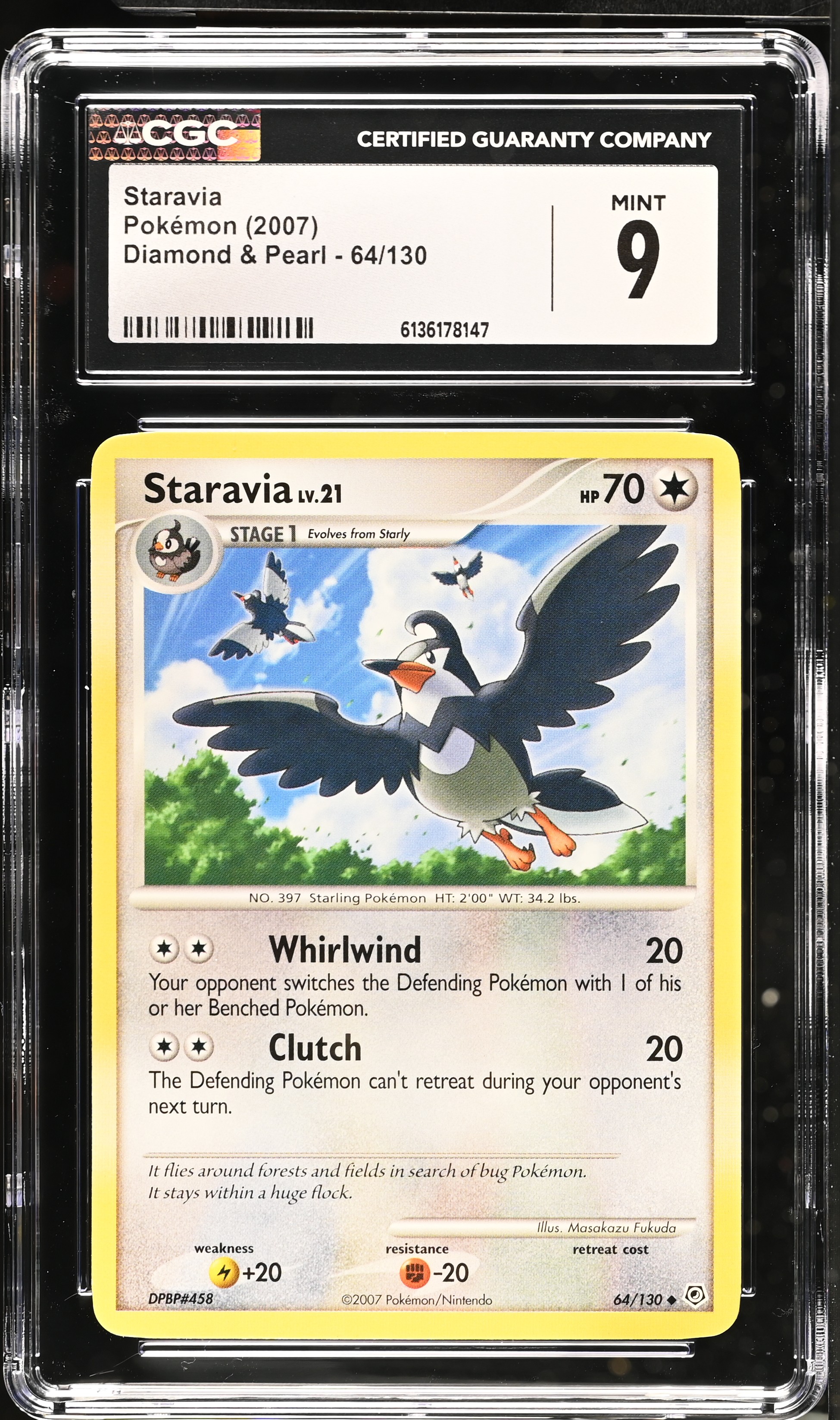 2007 Pokemon Diamond & Pearl Staravia English
