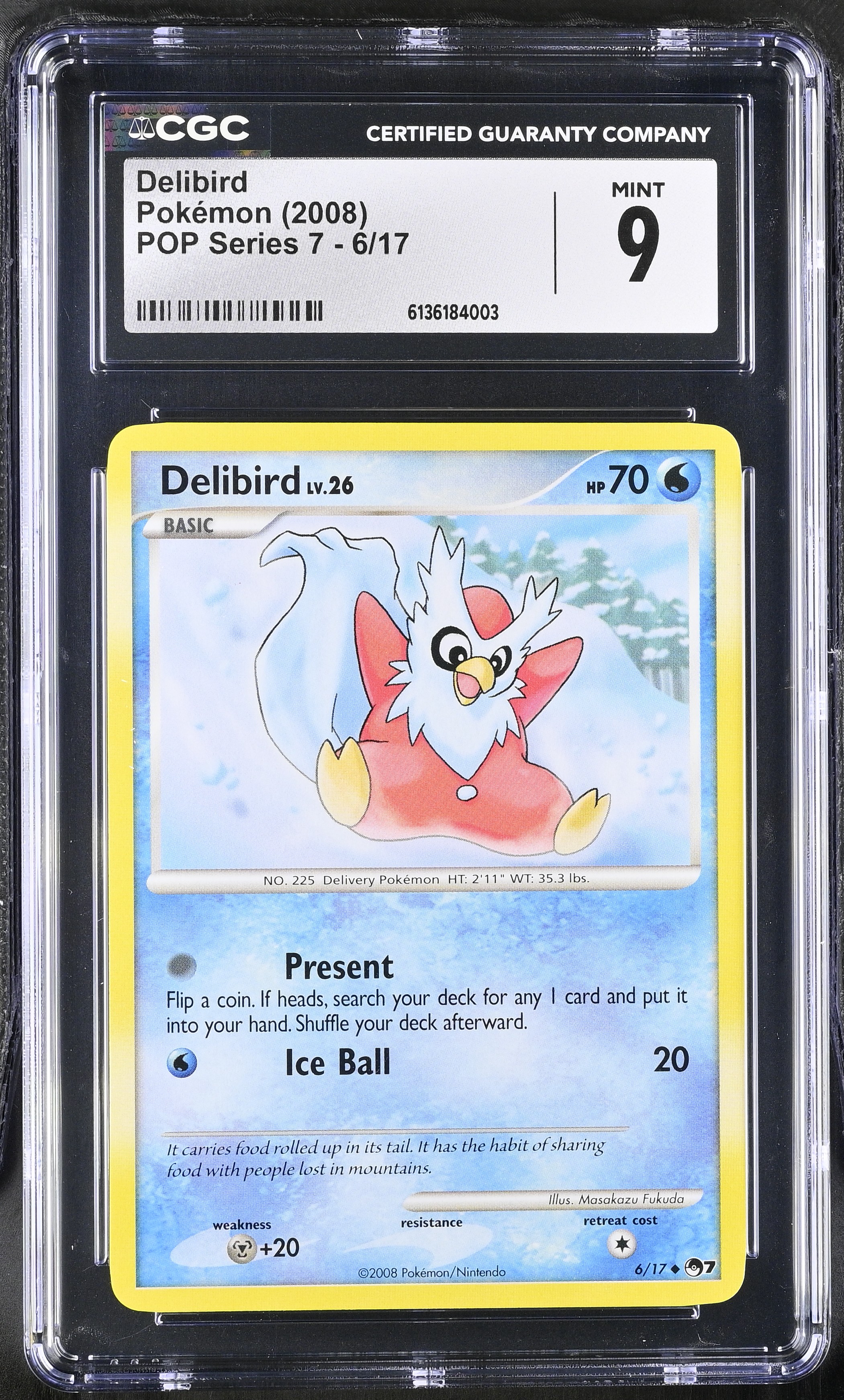 2008 Pokemon POP Series 7 Delibird English
