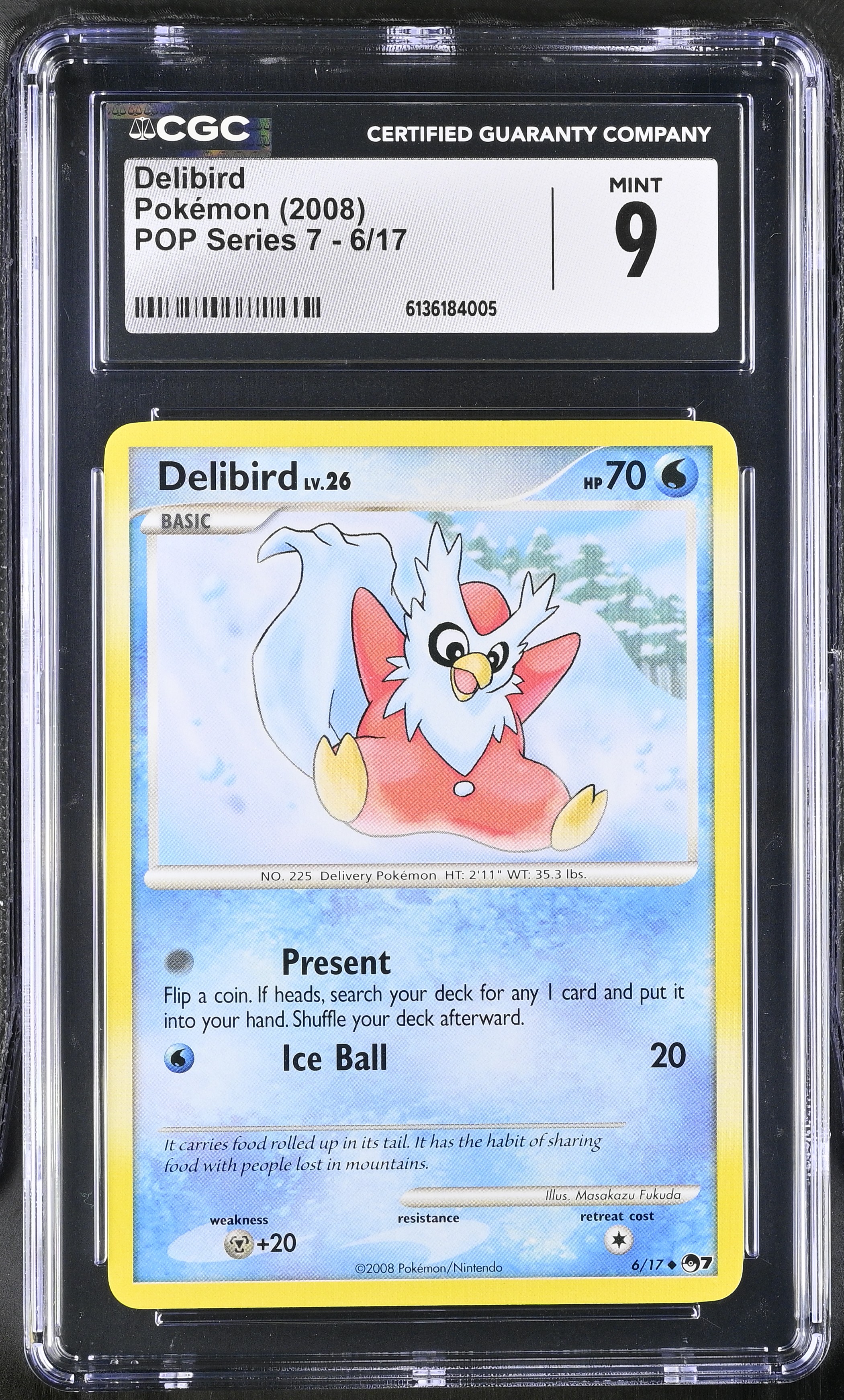 2008 Pokemon POP Series 7 Delibird English