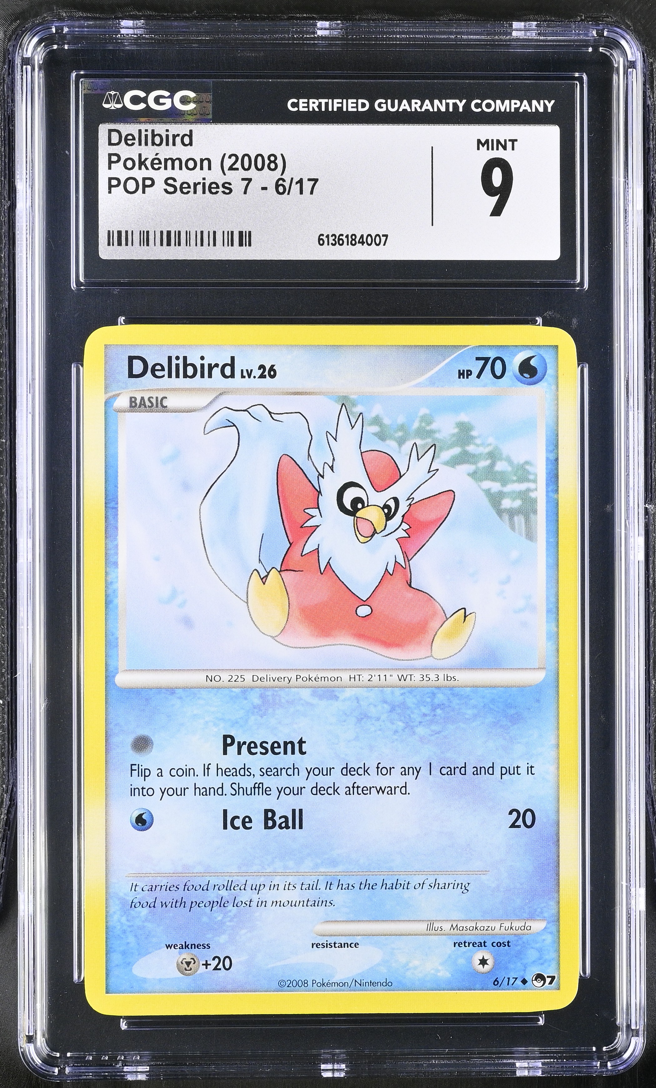 2008 Pokemon POP Series 7 Delibird English
