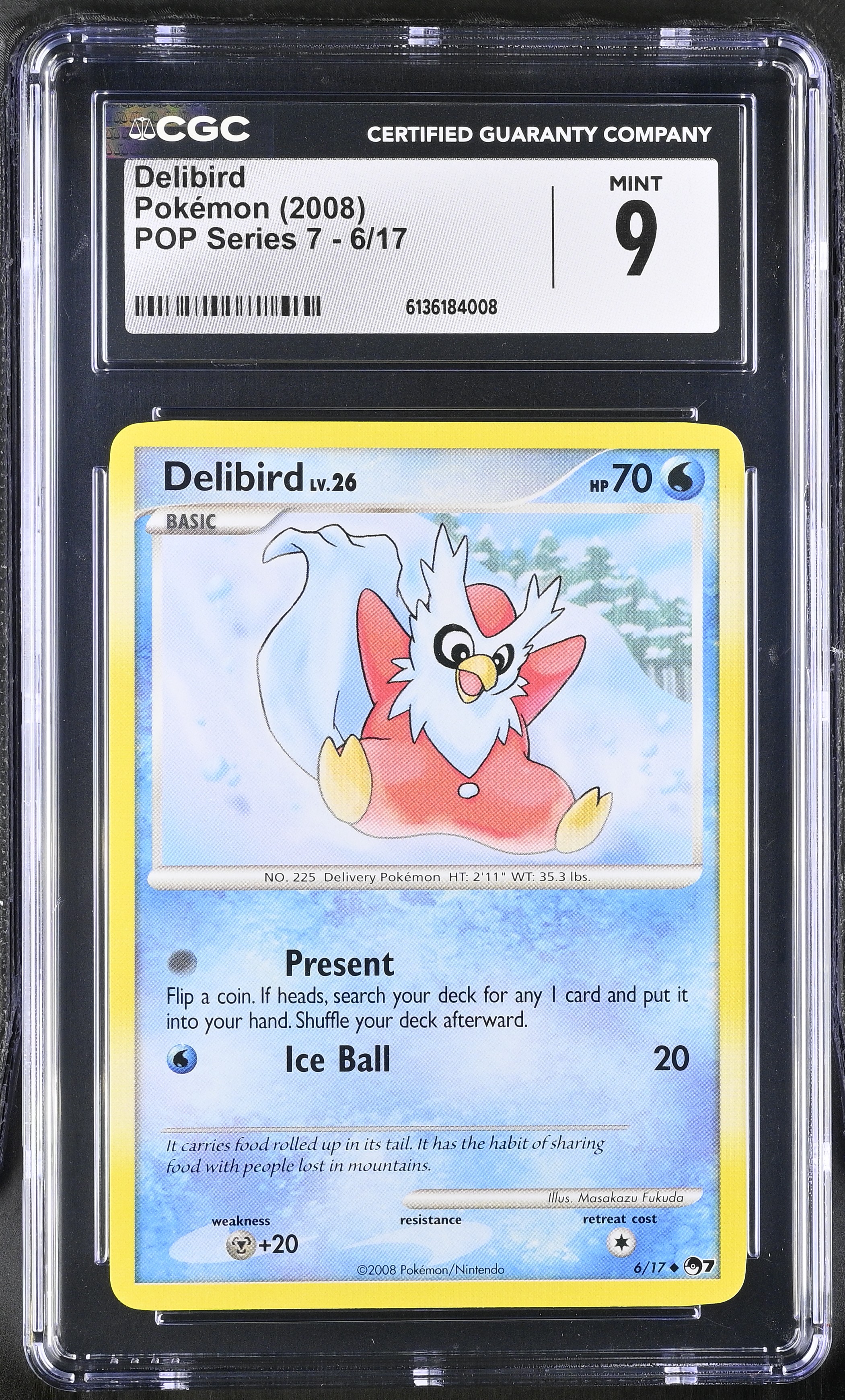 2008 Pokemon POP Series 7 Delibird English
