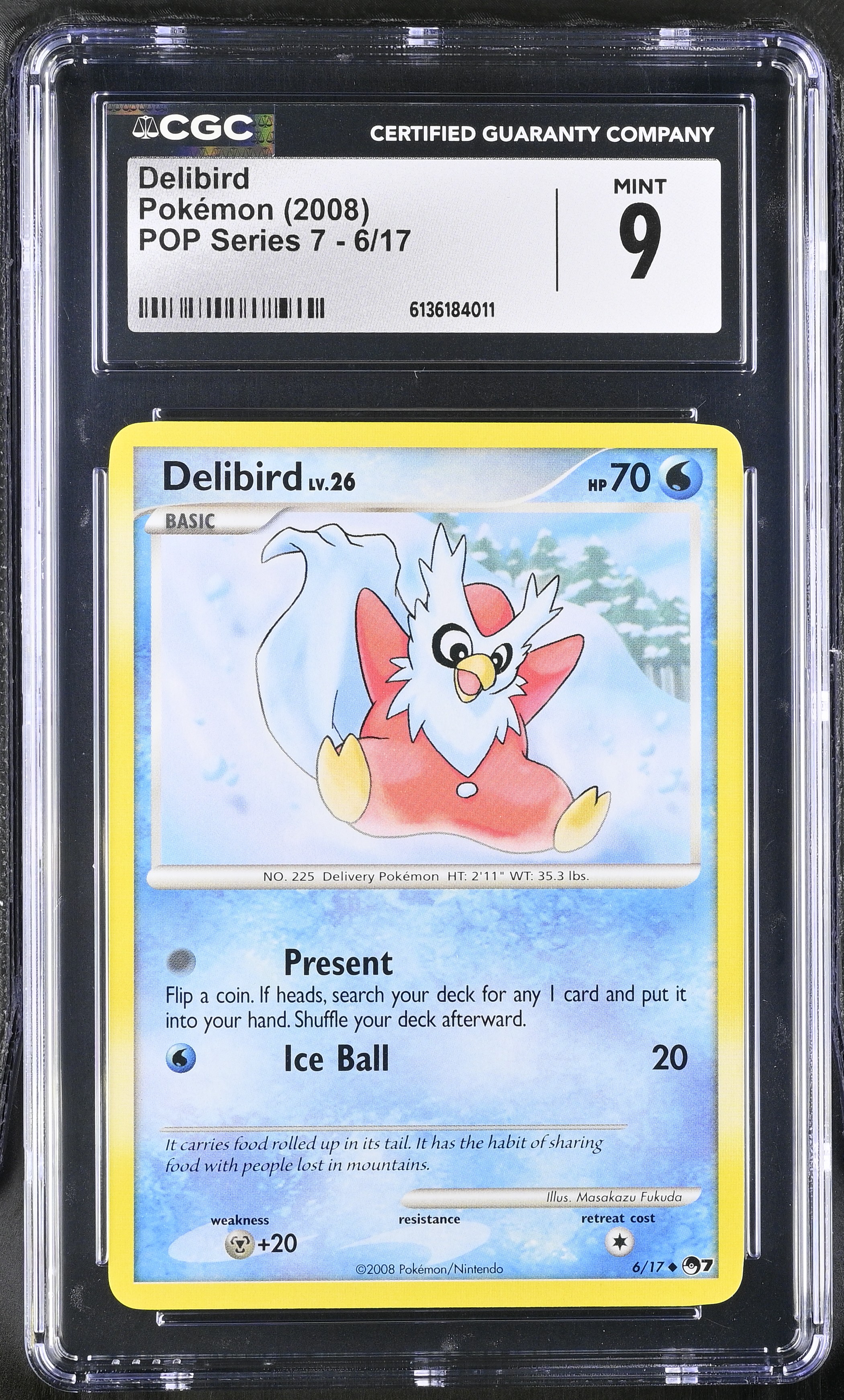 2008 Pokemon POP Series 7 Delibird English