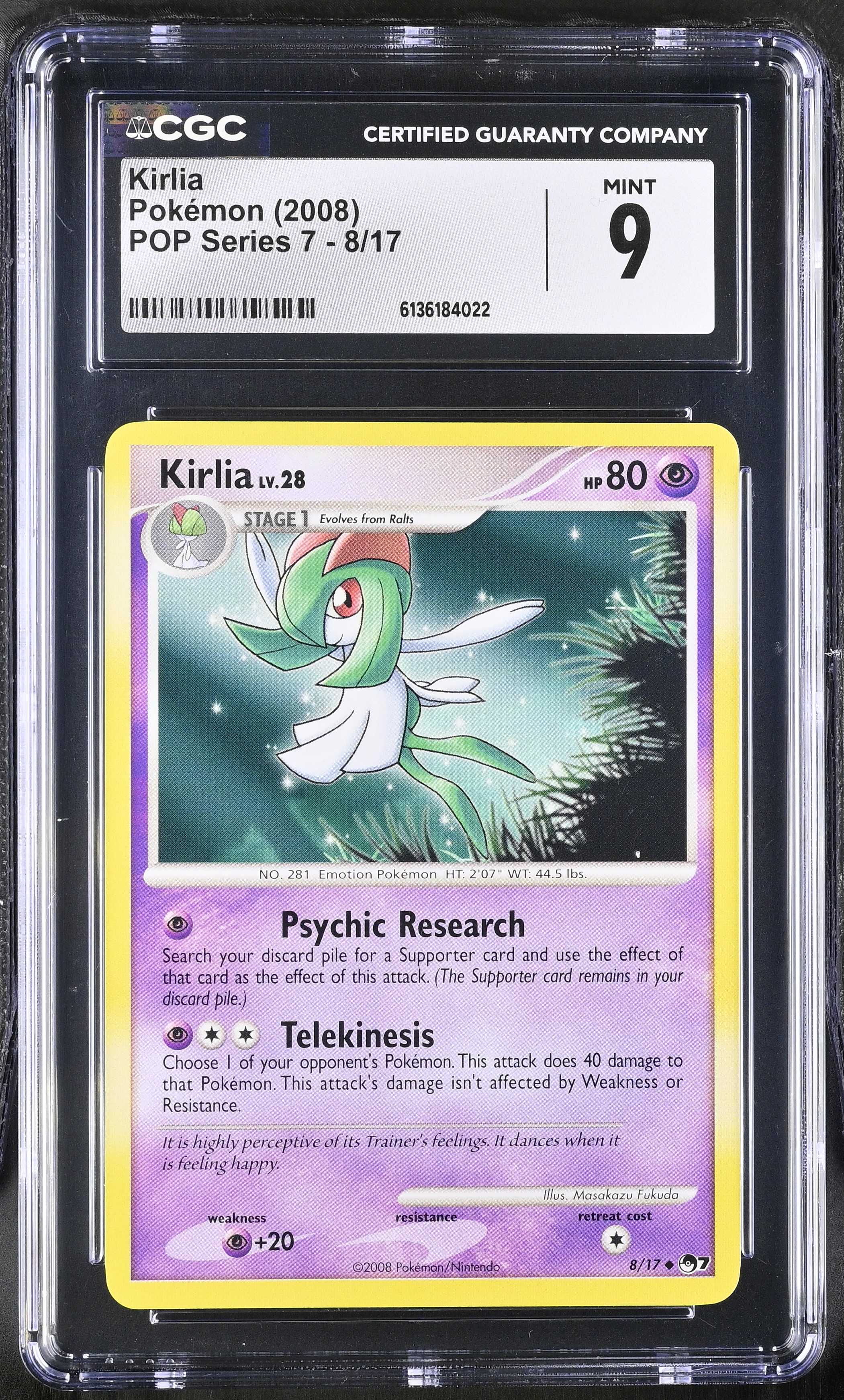 2008 Pokemon POP Series 7 Kirlia English