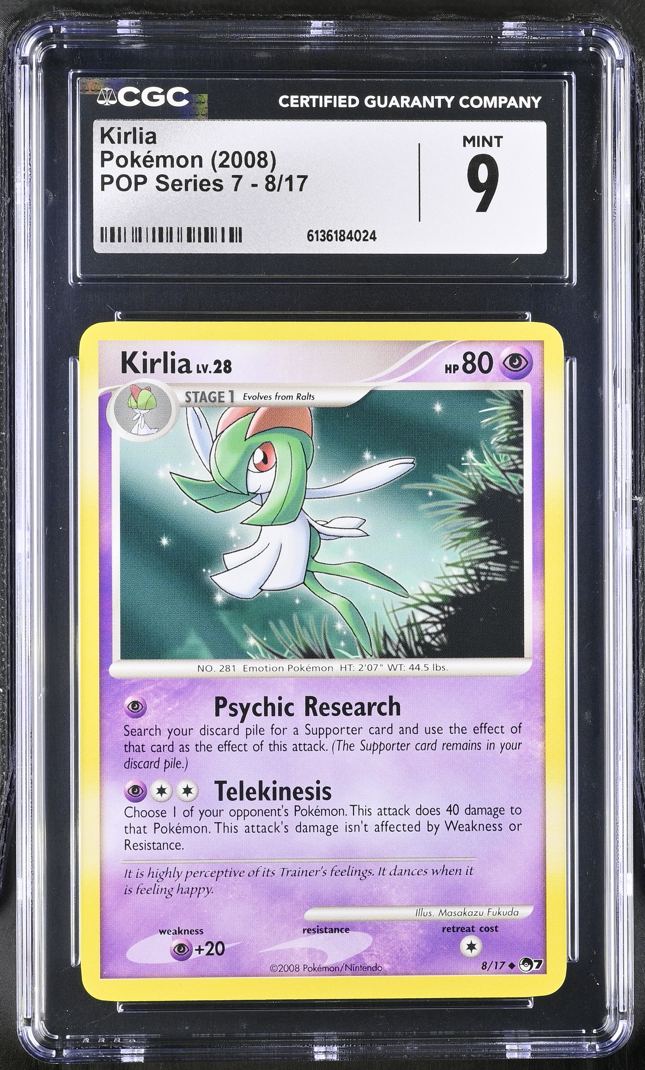 2008 Pokemon POP Series 7 Kirlia English