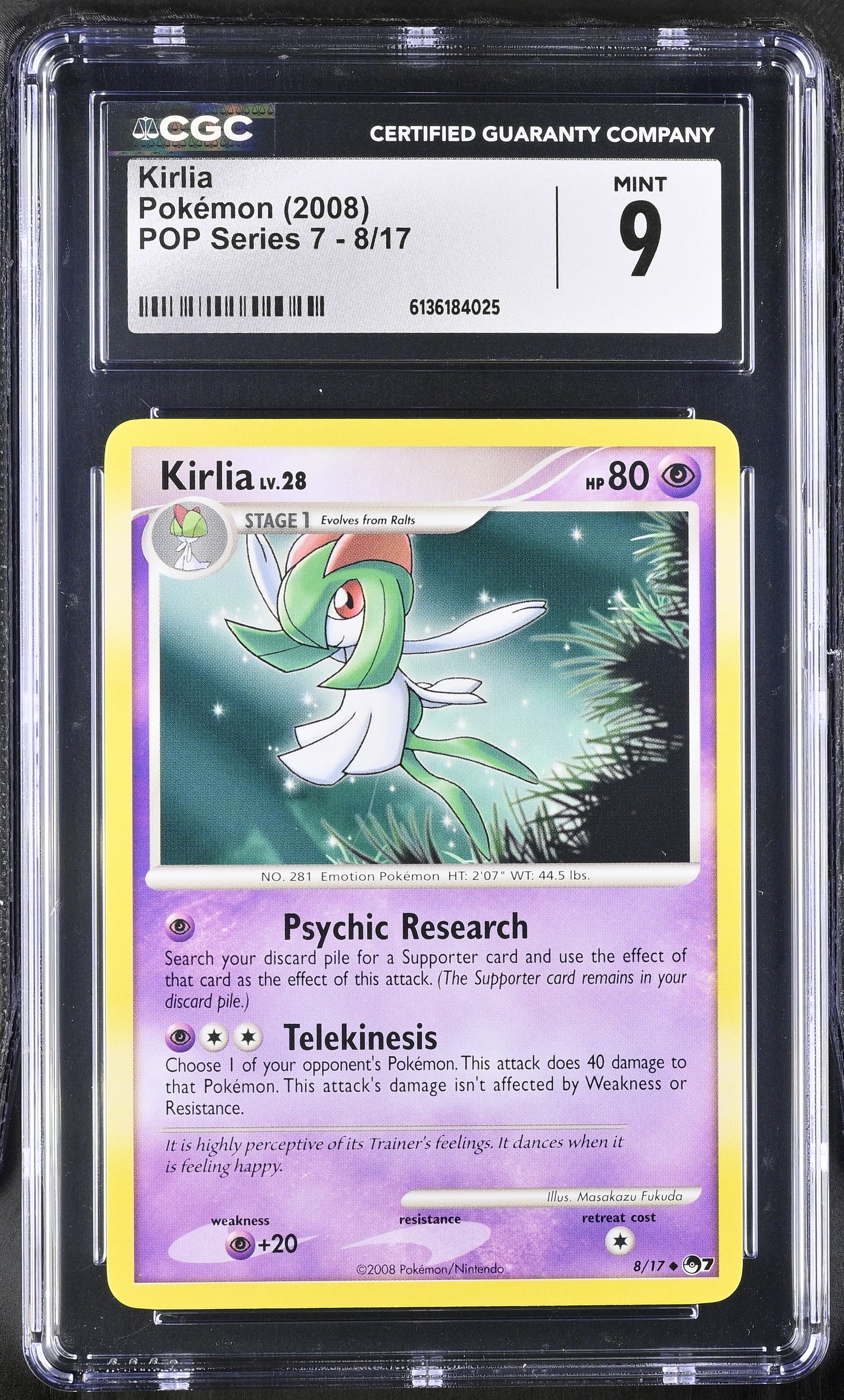2008 Pokemon POP Series 7 Kirlia English