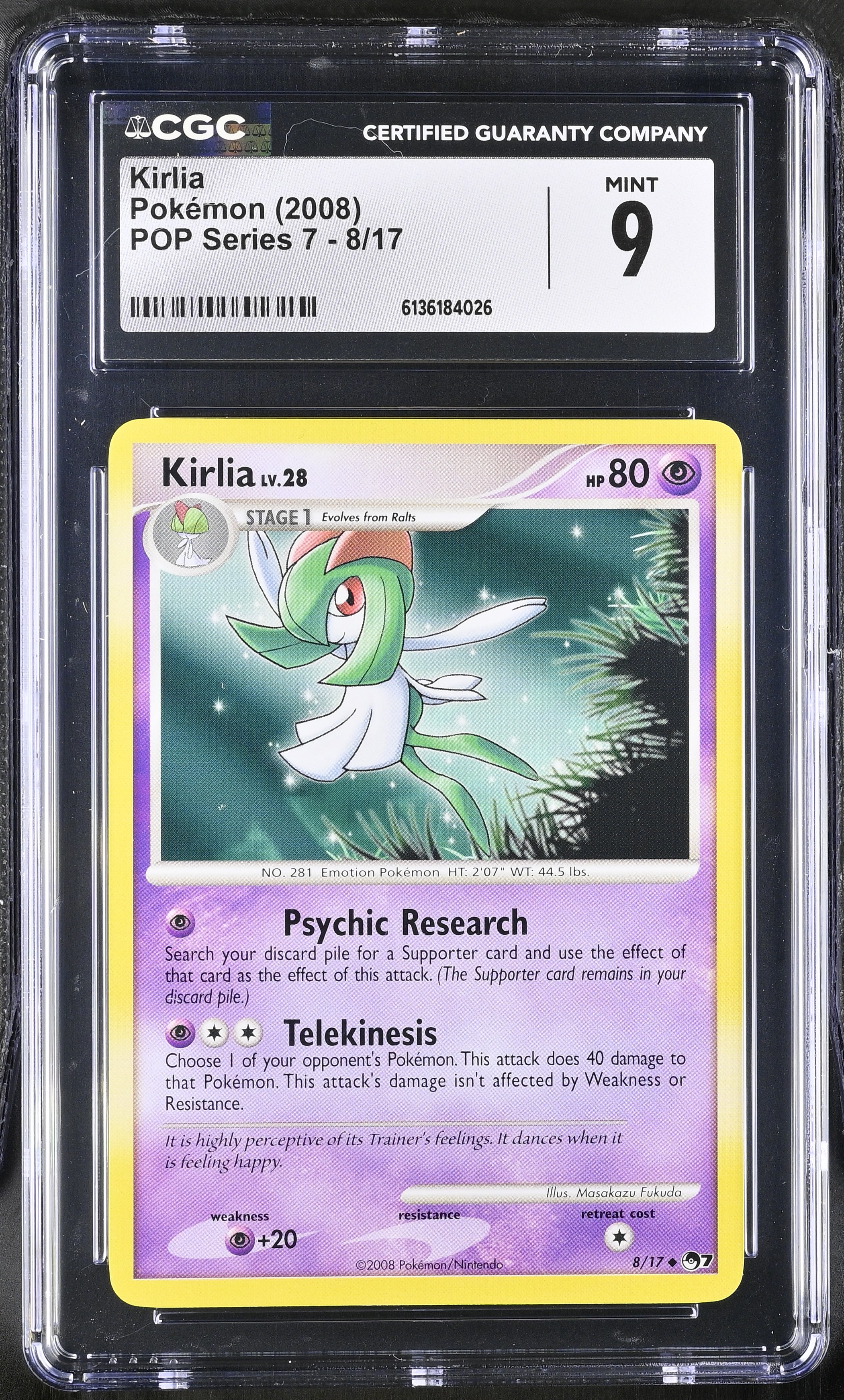 2008 Pokemon POP Series 7 Kirlia English