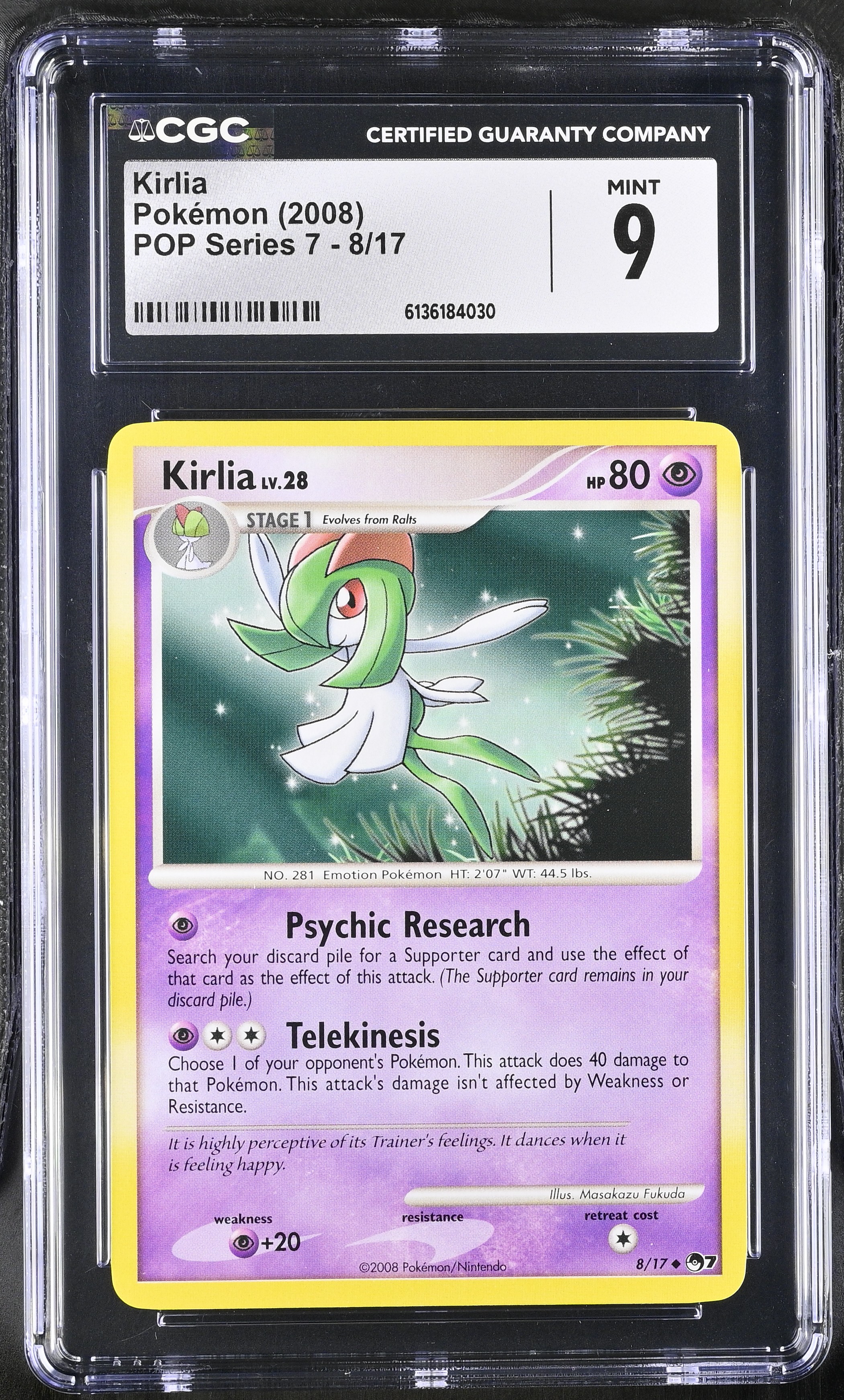 2008 Pokemon POP Series 7 Kirlia English