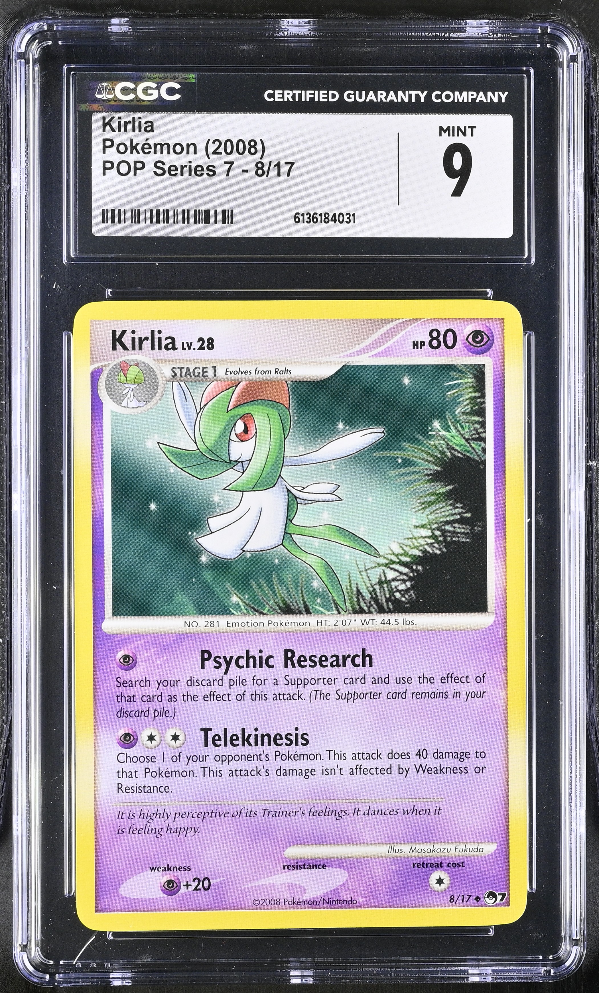 2008 Pokemon POP Series 7 Kirlia English