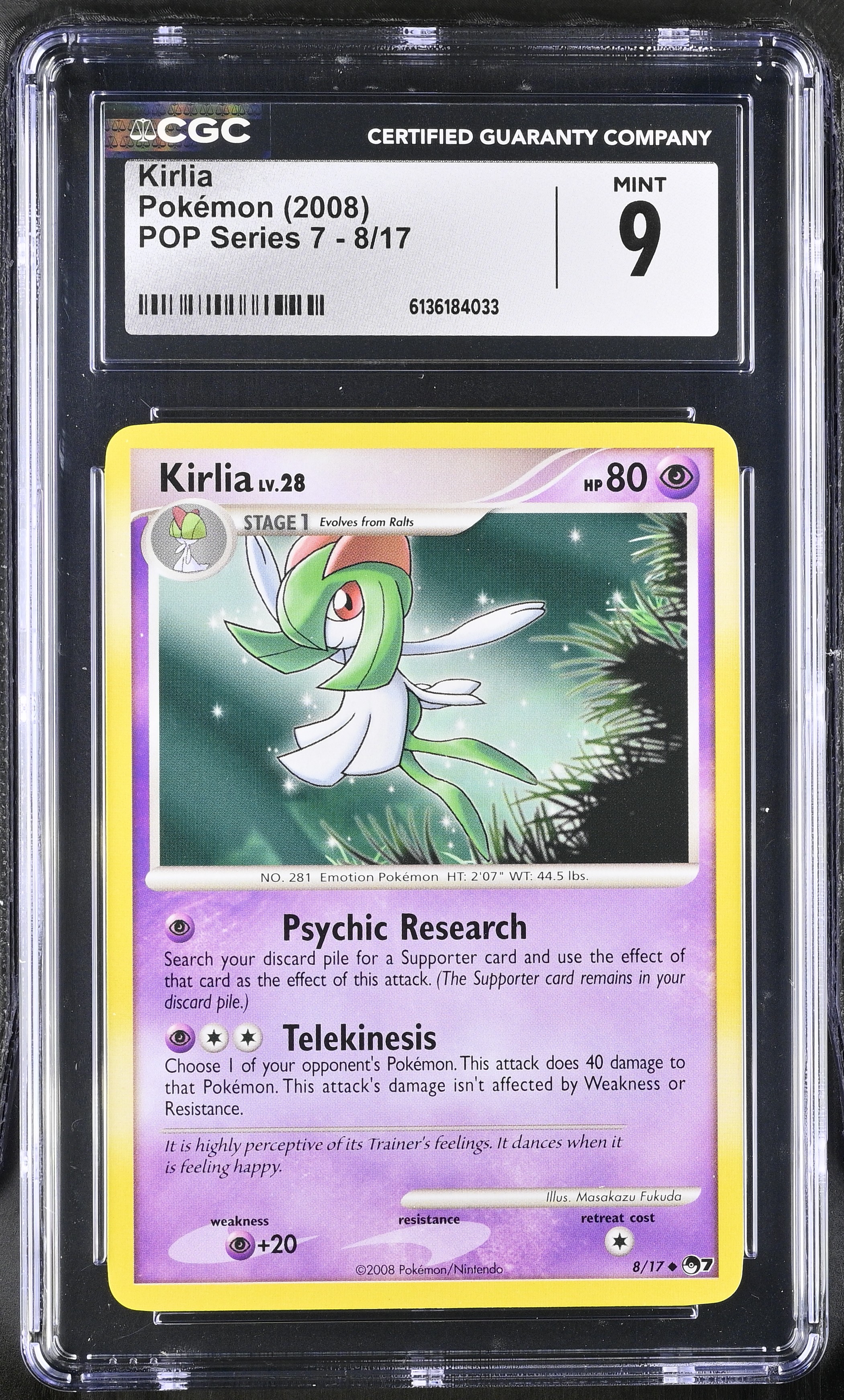 2008 Pokemon POP Series 7 Kirlia English