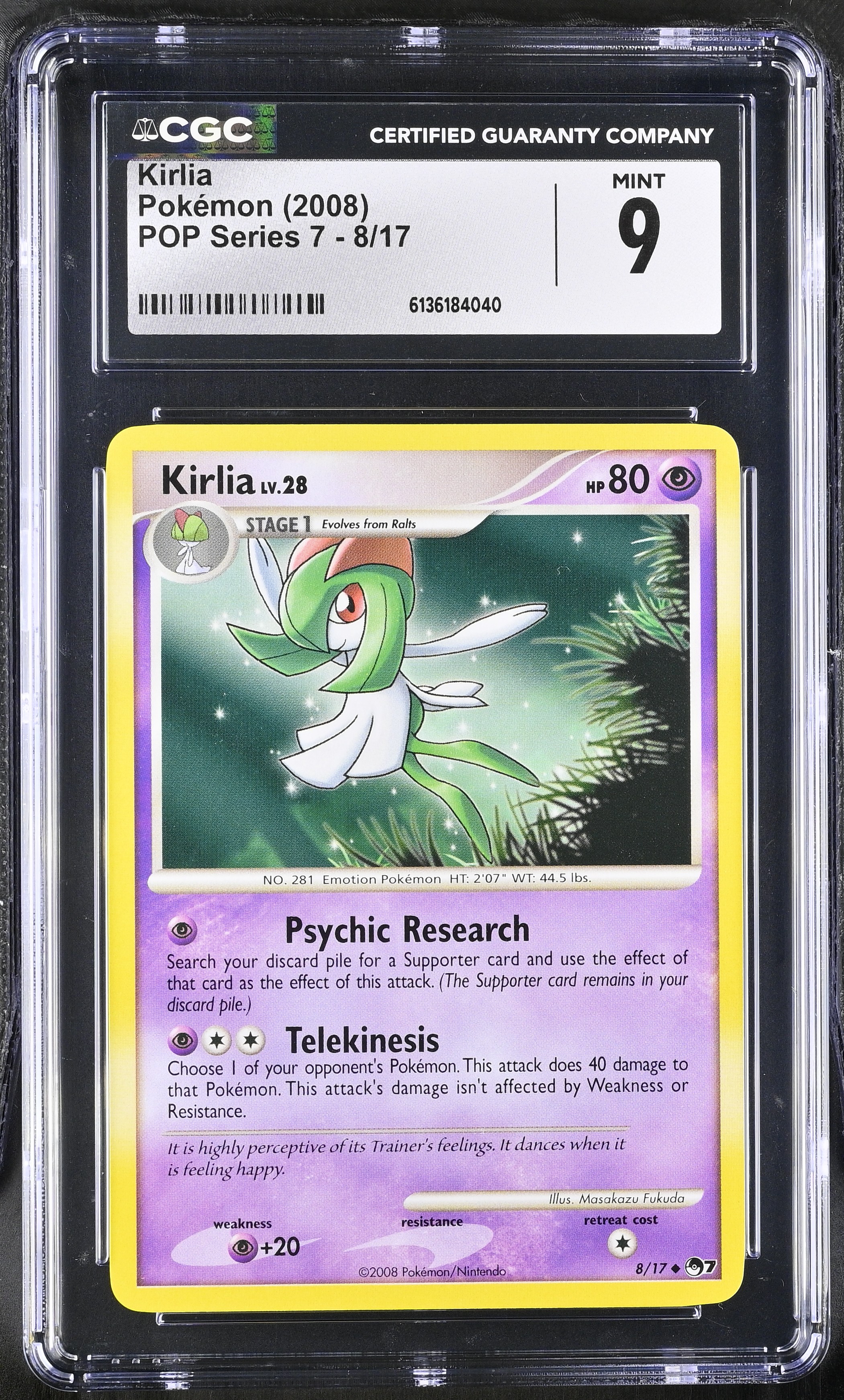 2008 Pokemon POP Series 7 Kirlia English