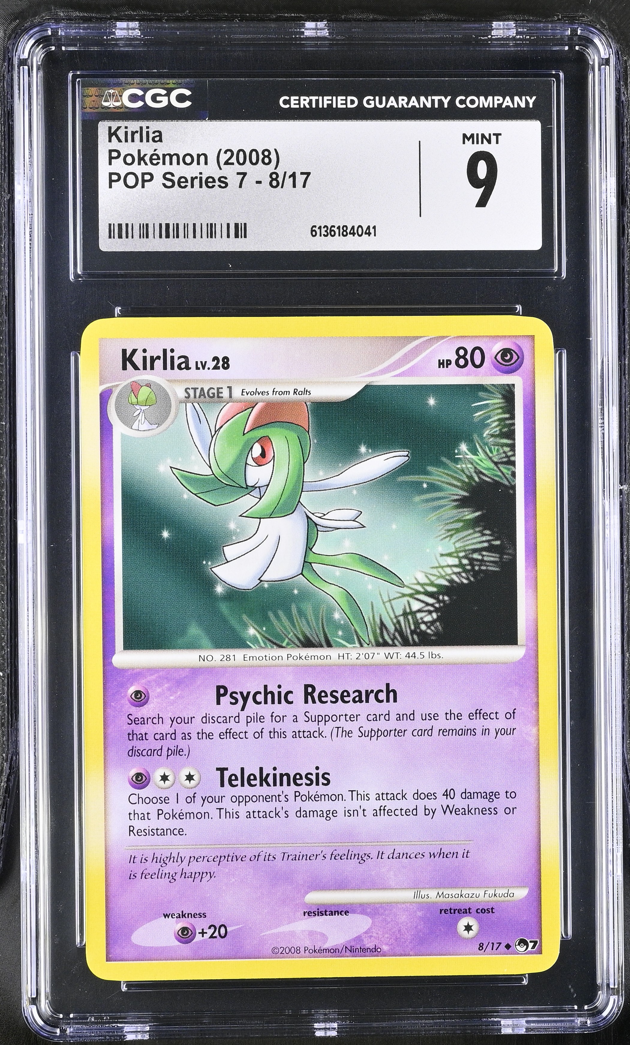 2008 Pokemon POP Series 7 Kirlia English
