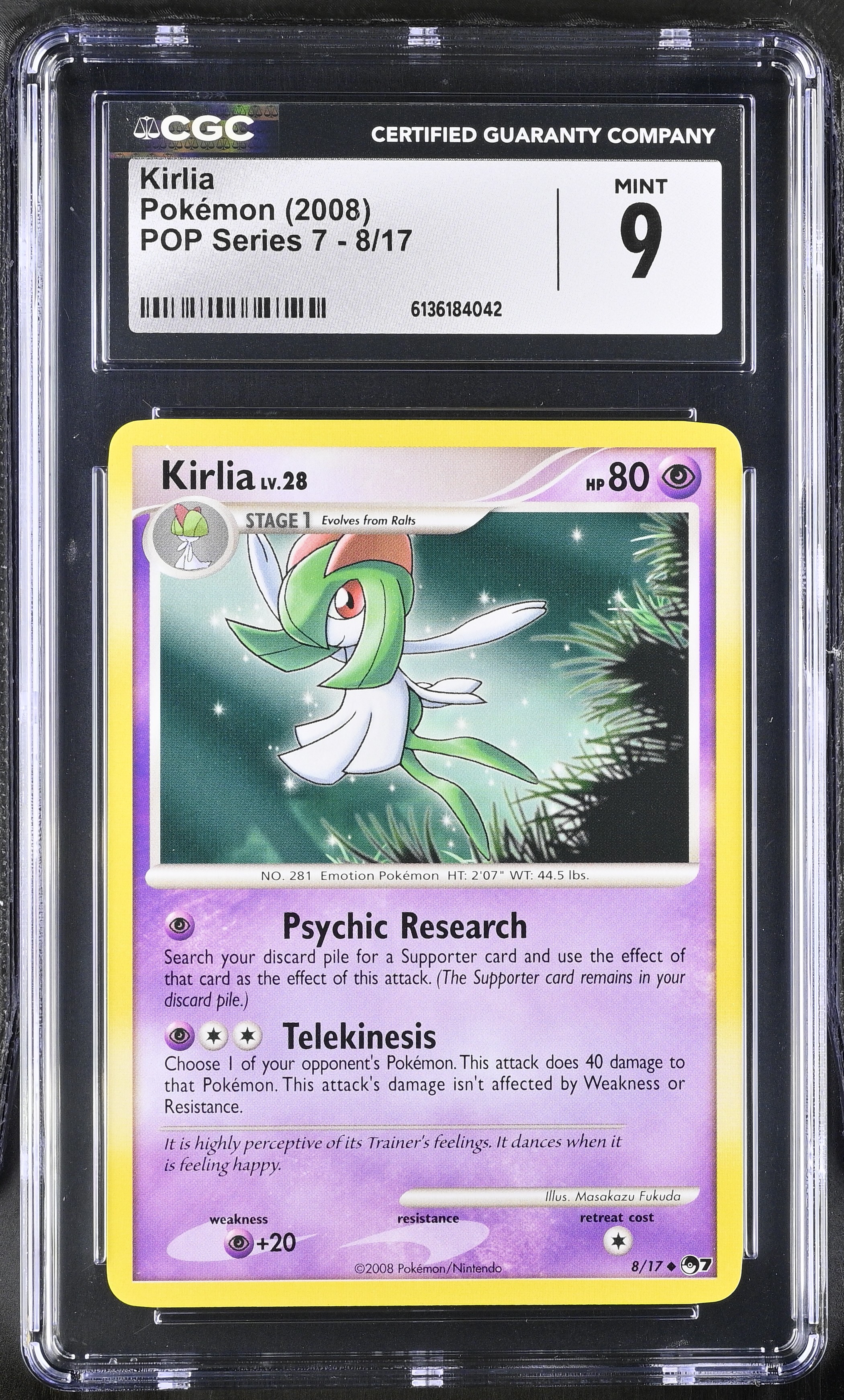 2008 Pokemon POP Series 7 Kirlia English