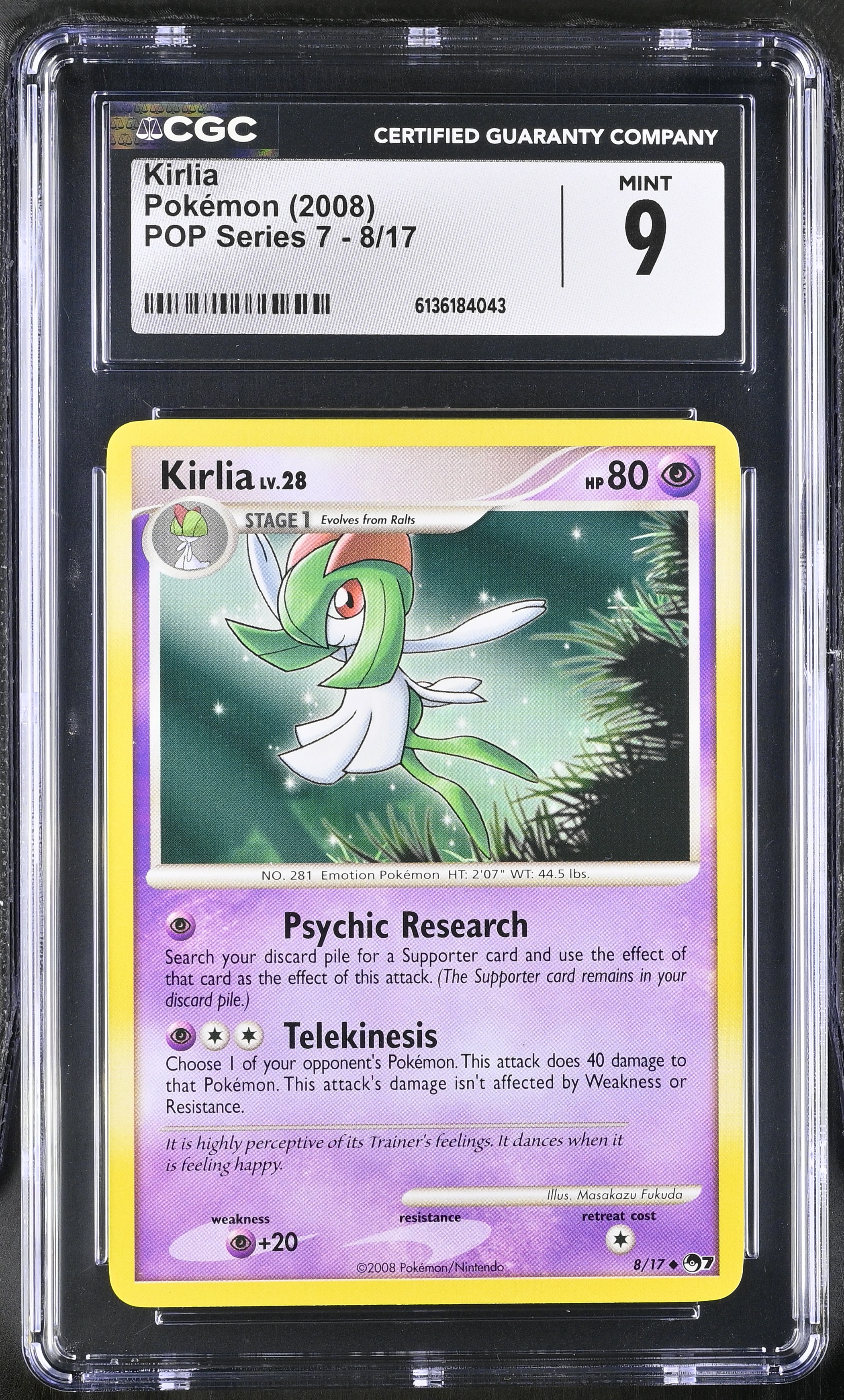 2008 Pokemon POP Series 7 Kirlia English