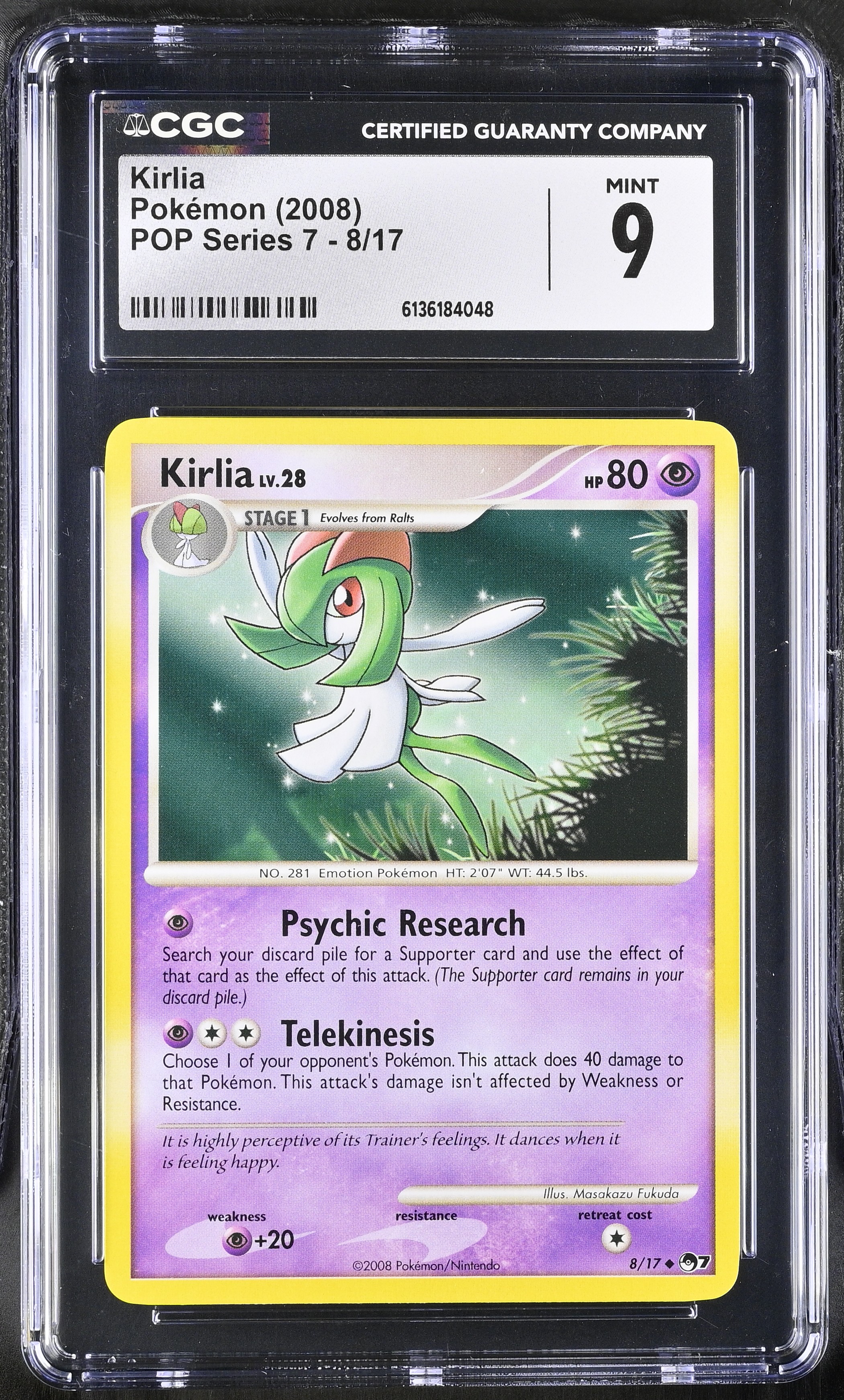 2008 Pokemon POP Series 7 Kirlia English