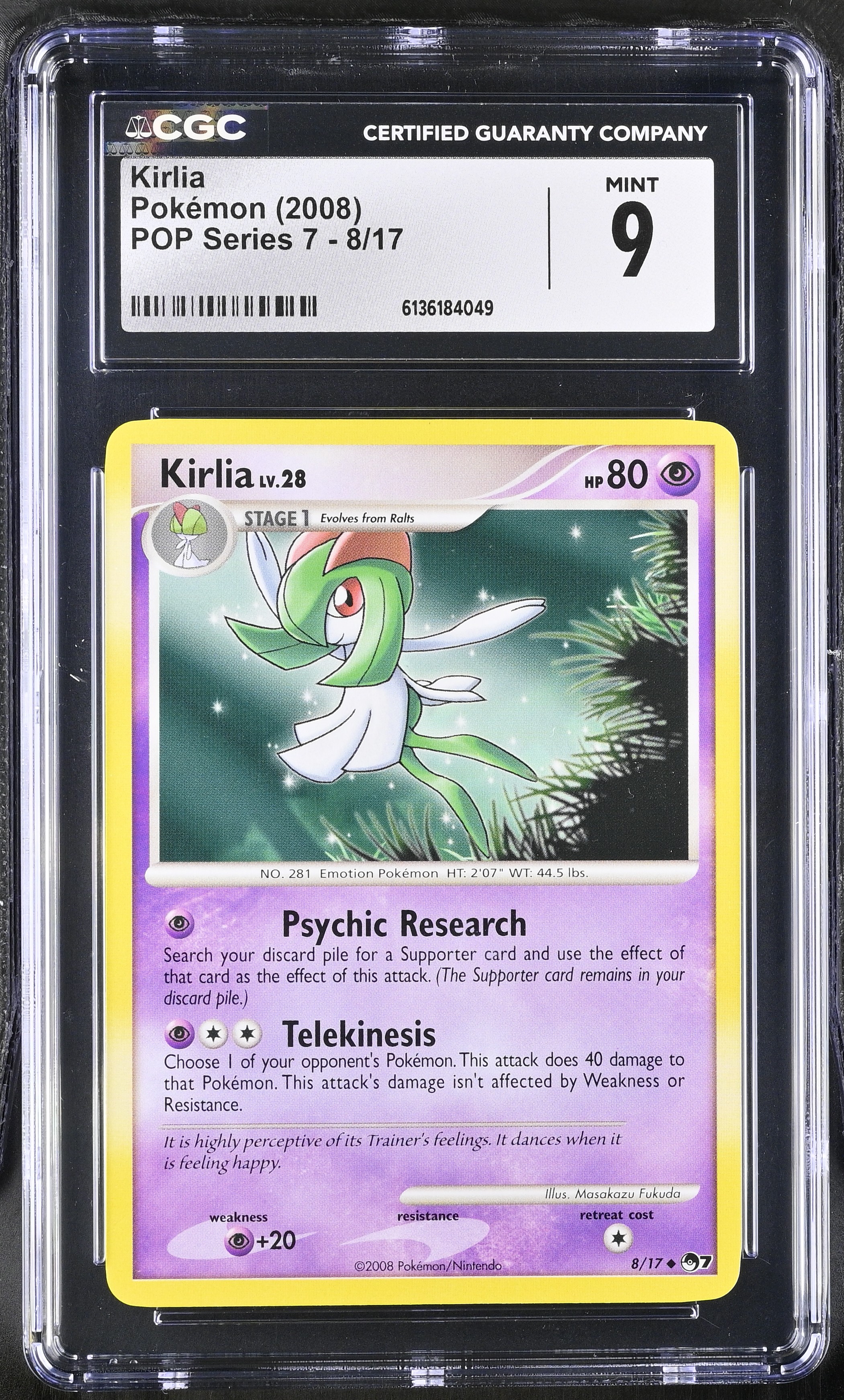 2008 Pokemon POP Series 7 Kirlia English
