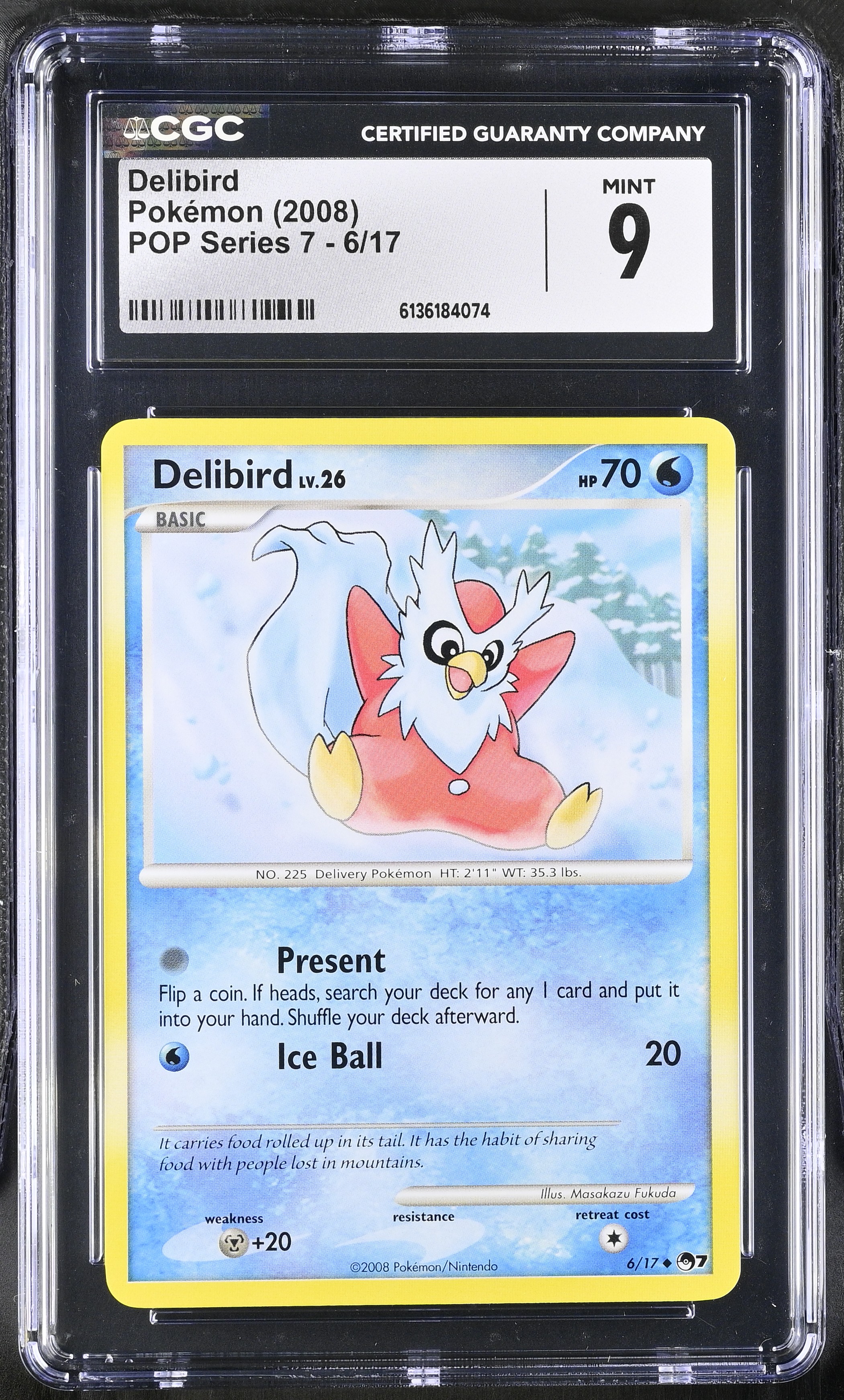 2008 Pokemon POP Series 7 Delibird English