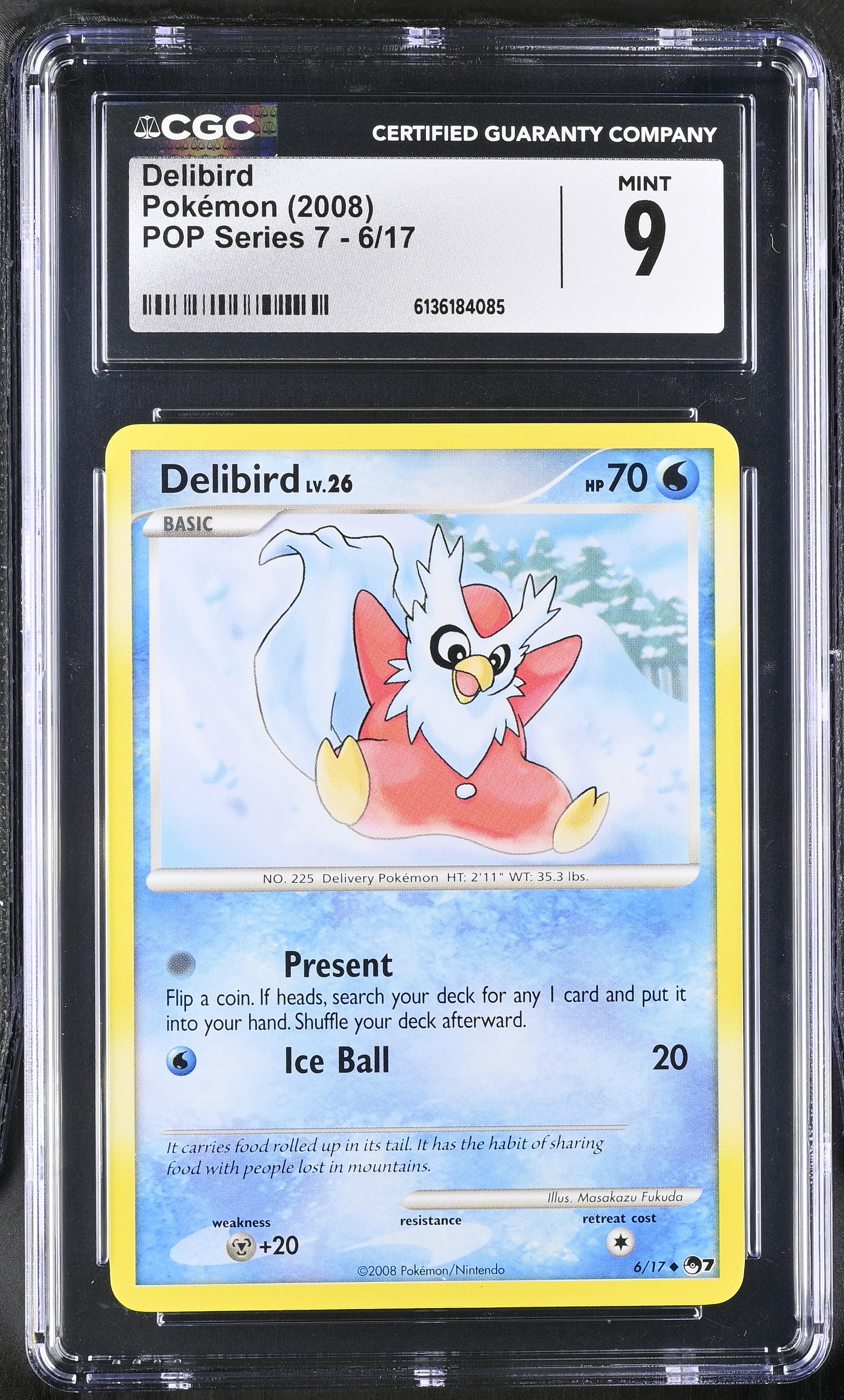 2008 Pokemon POP Series 7 Delibird English