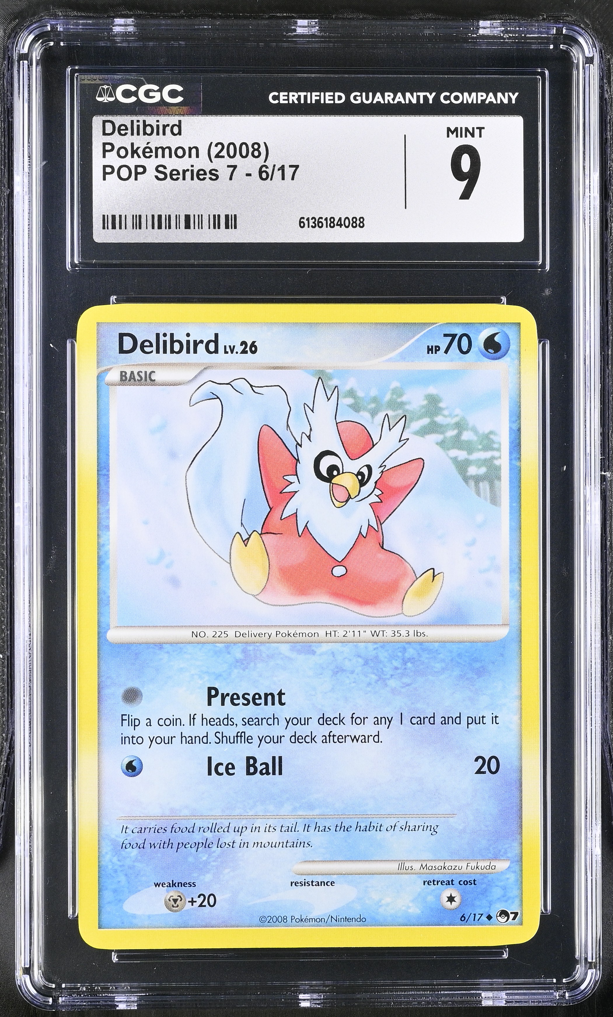 2008 Pokemon POP Series 7 Delibird English