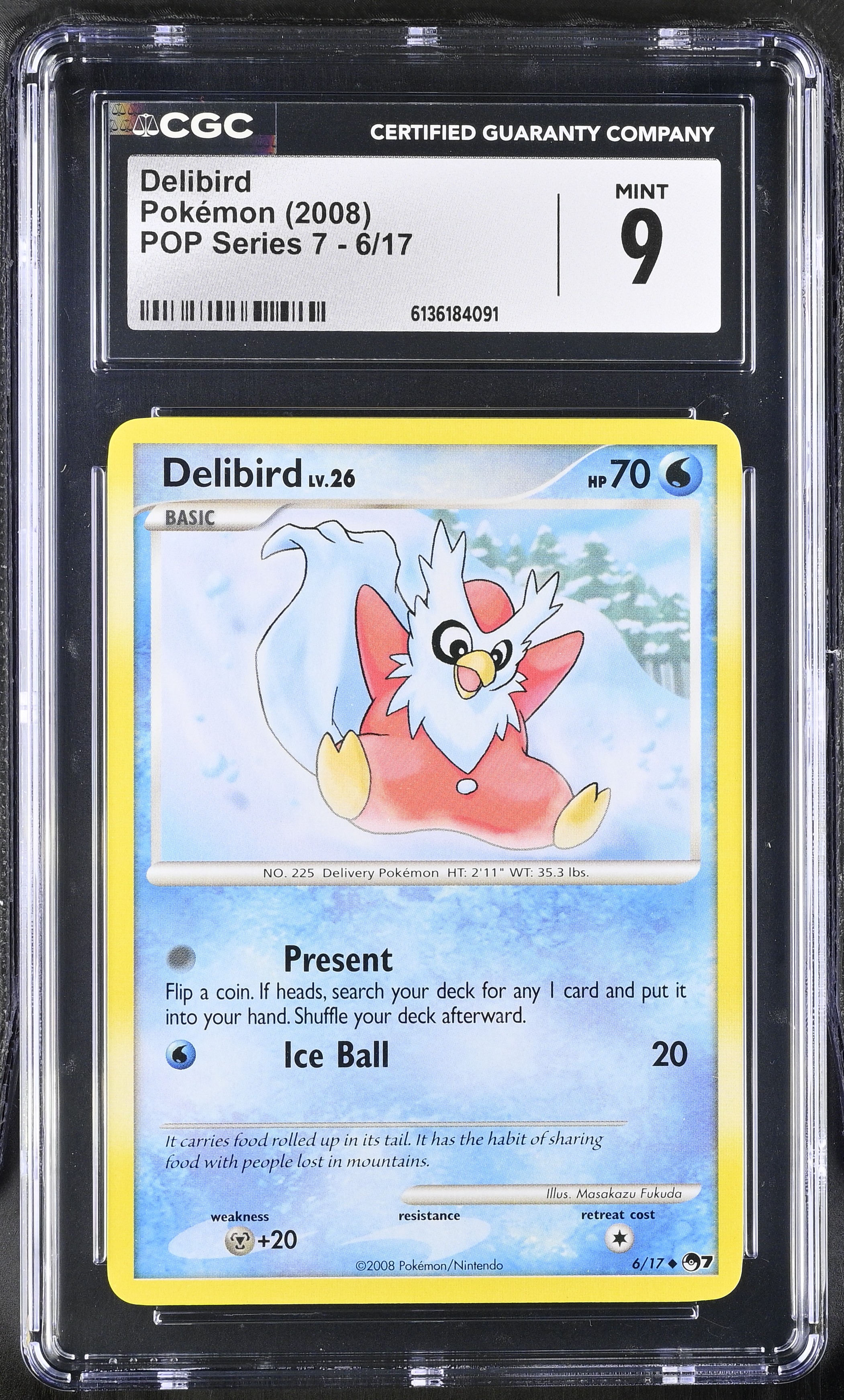 2008 Pokemon POP Series 7 Delibird English