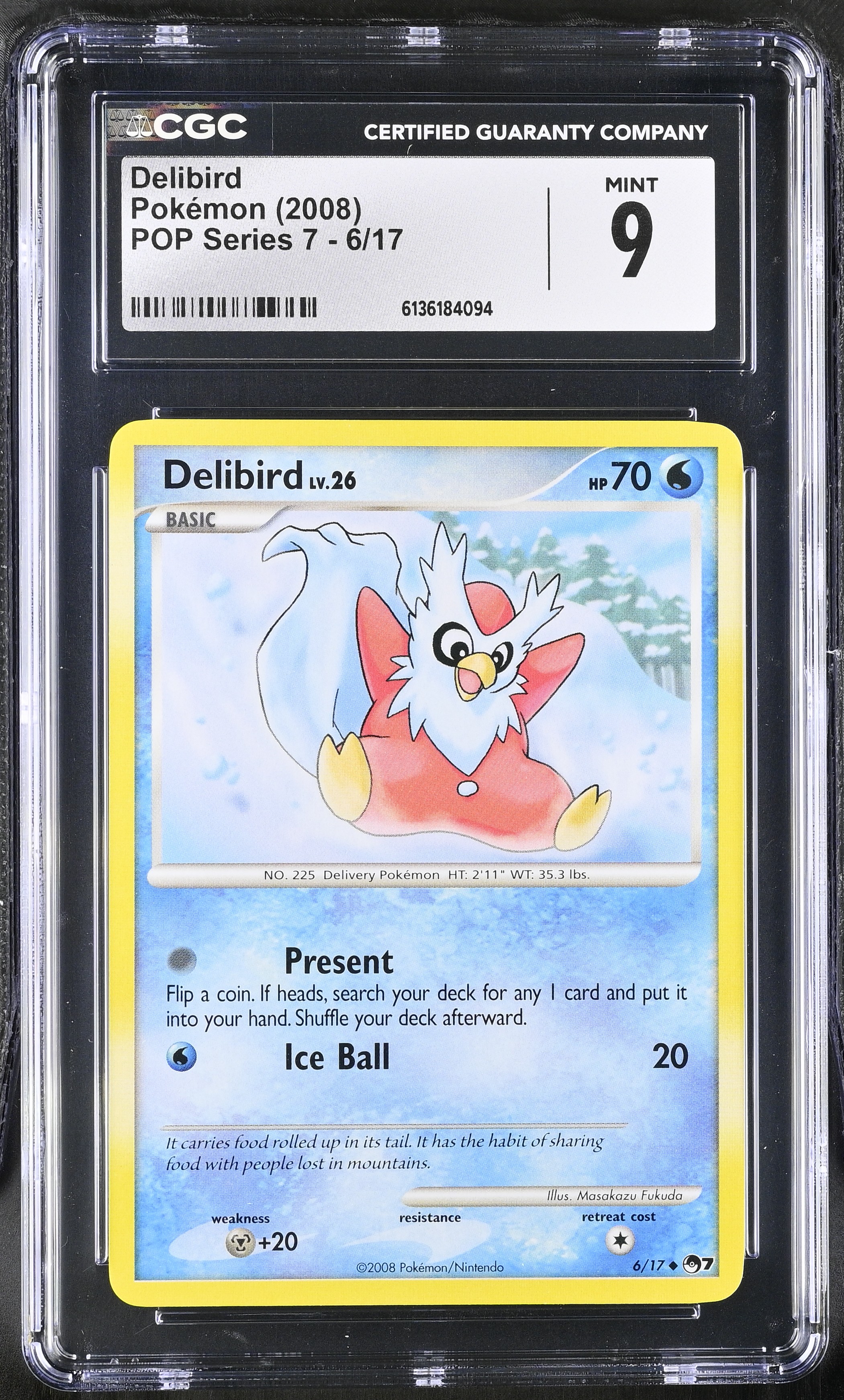 2008 Pokemon POP Series 7 Delibird English