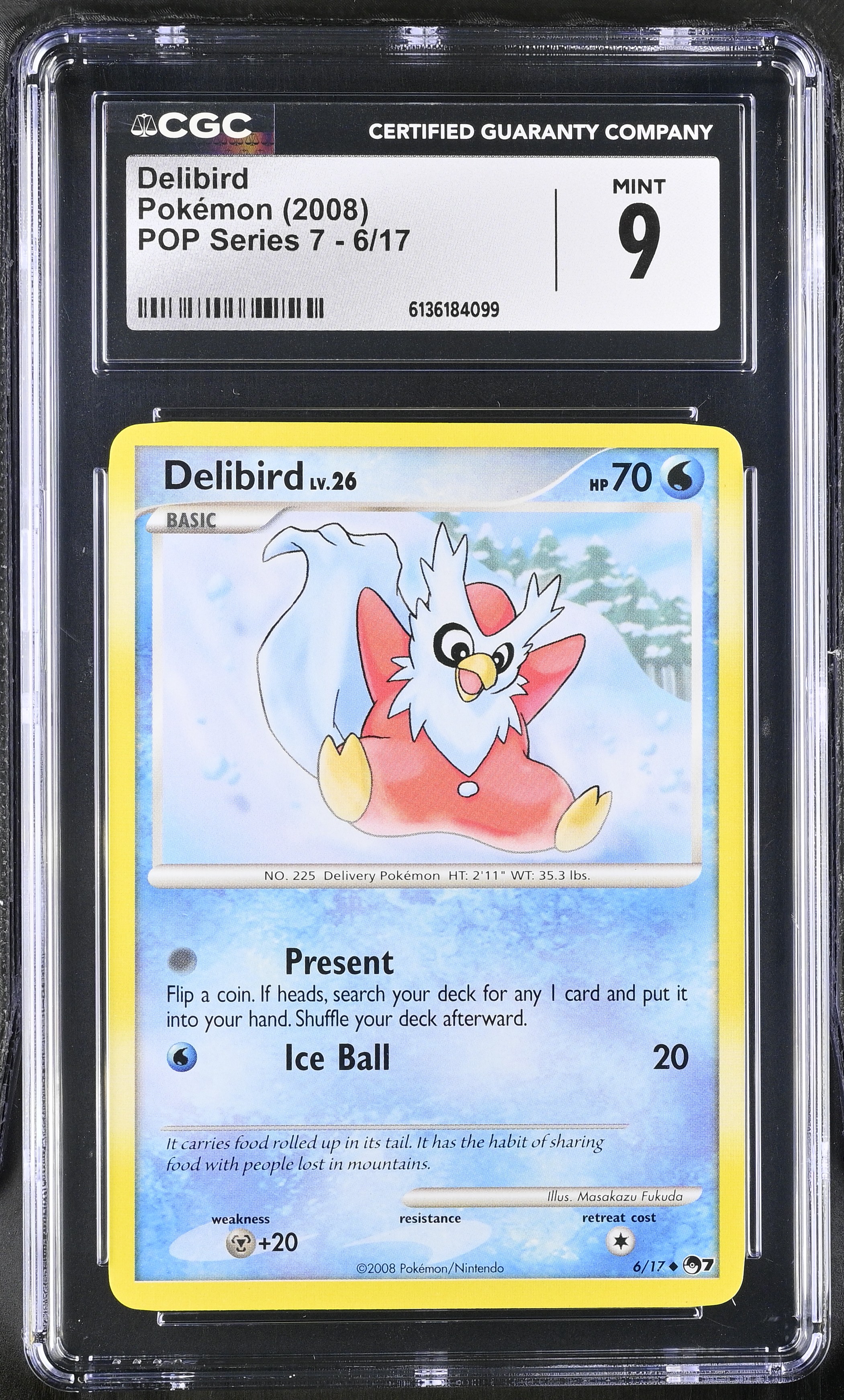 2008 Pokemon POP Series 7 Delibird English