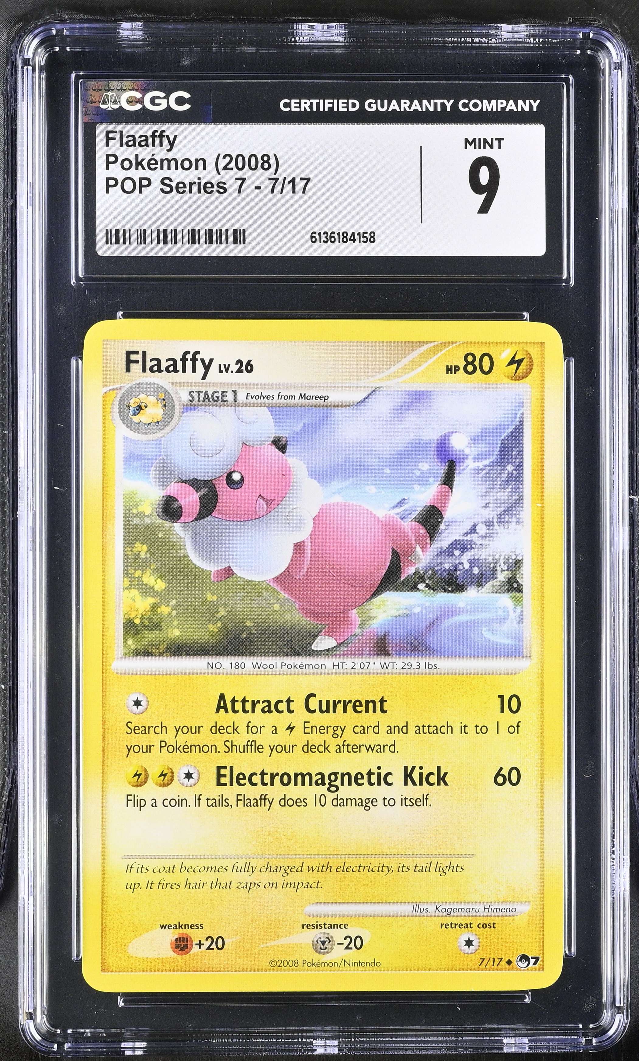 2008 Pokemon POP Series 7 Flaaffy English