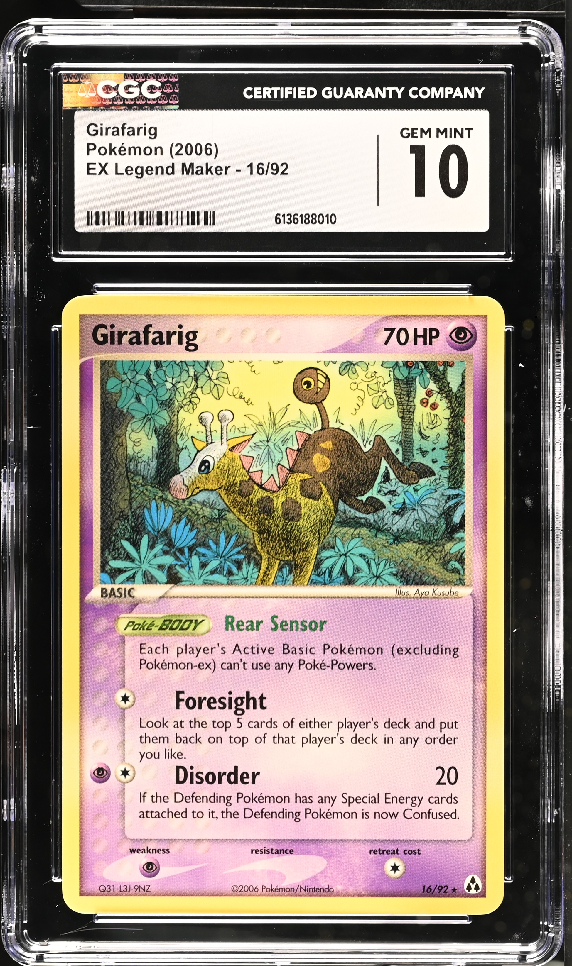 2006 Pokemon EX Legend Maker Girafarig English