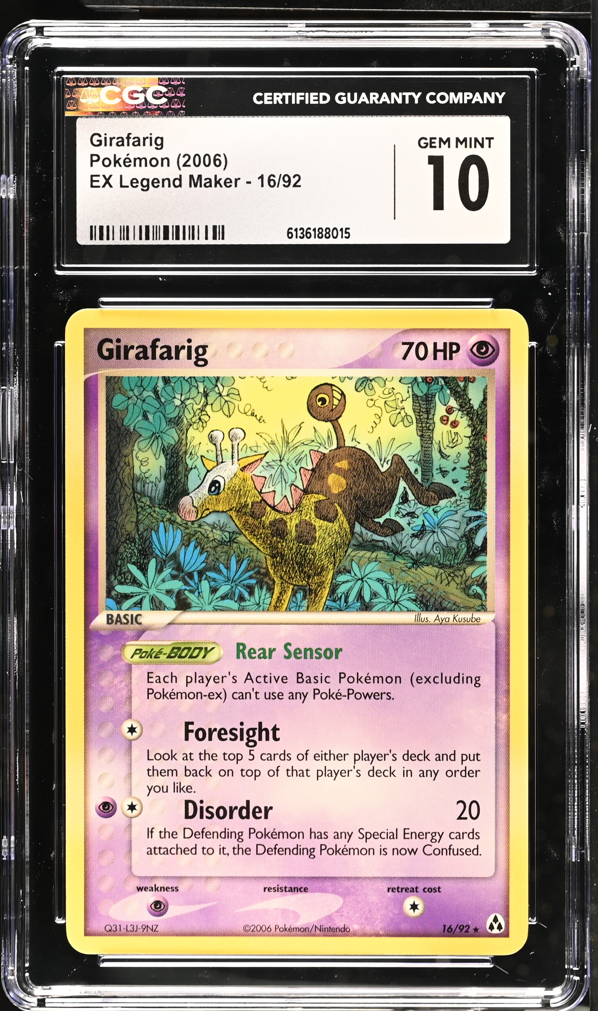 2006 Pokemon EX Legend Maker Girafarig English