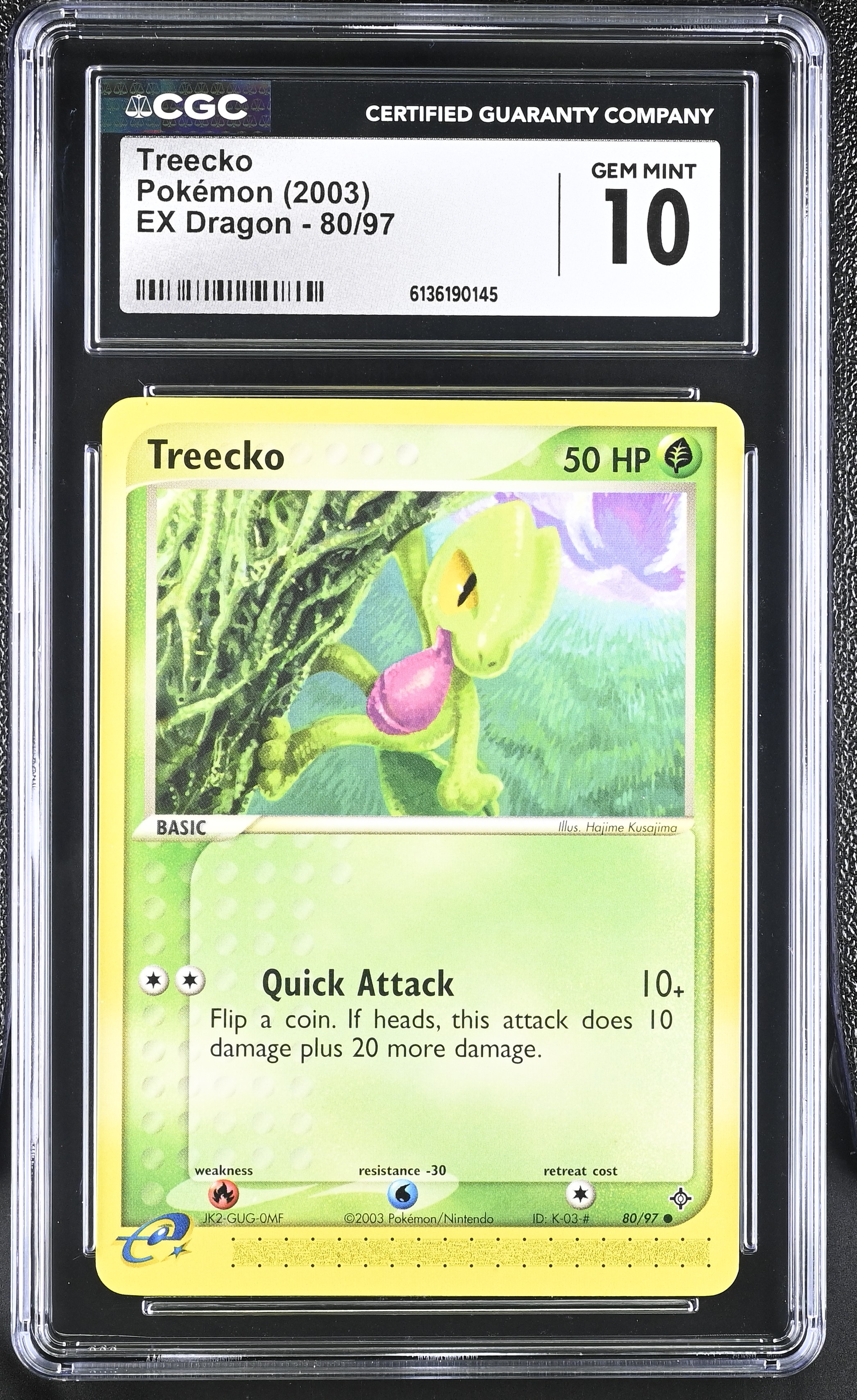 2003 Pokemon EX Dragon Treecko English