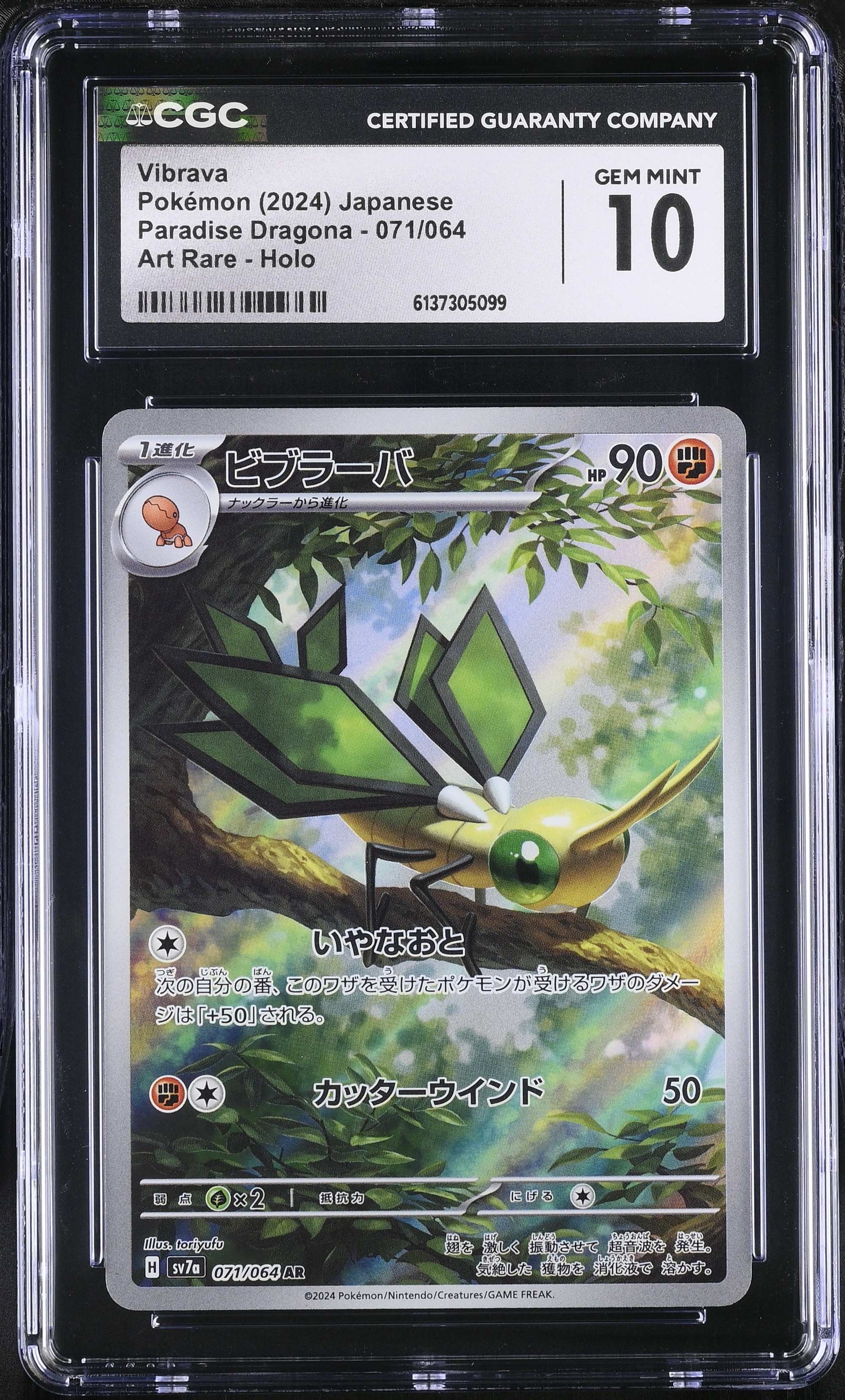 2024 Pokemon Paradise Dragona Vibrava Art Rare Holo Japanese