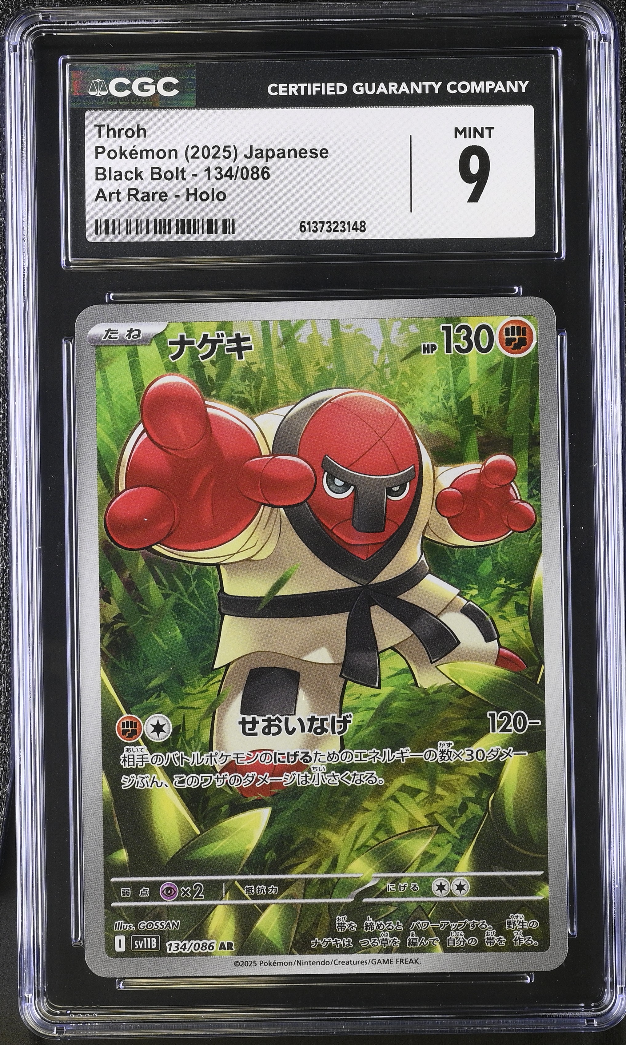 2025 Pokemon Black Bolt Throh Art Rare Holo Japanese