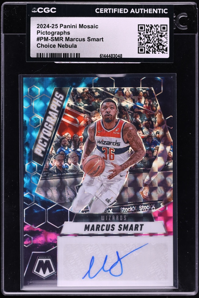 2024 Panini Mosaic Marcus Smart Pictographs Choice Nebula