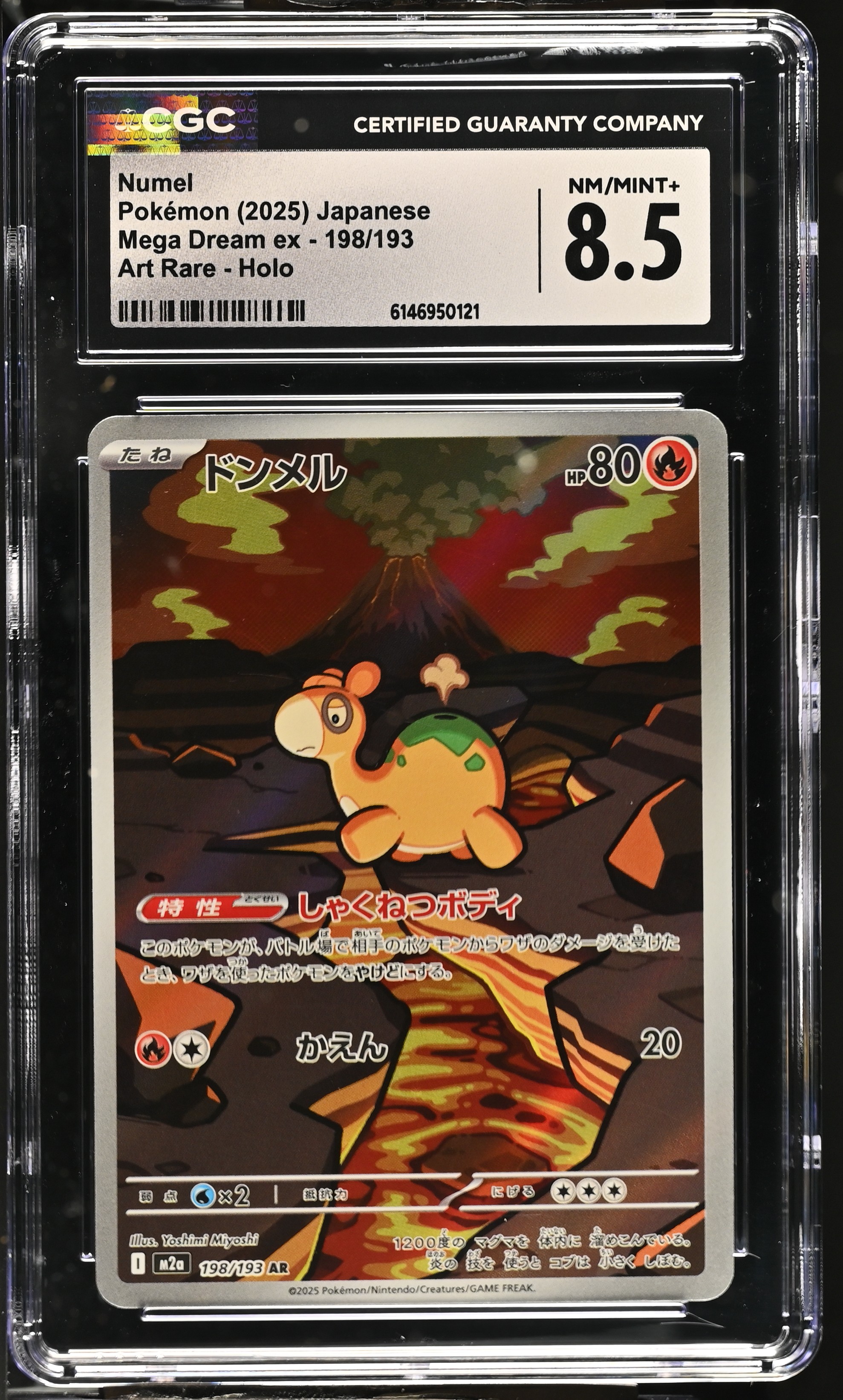 2025 Pokemon Mega Dream ex Numel Art Rare Holo Japanese