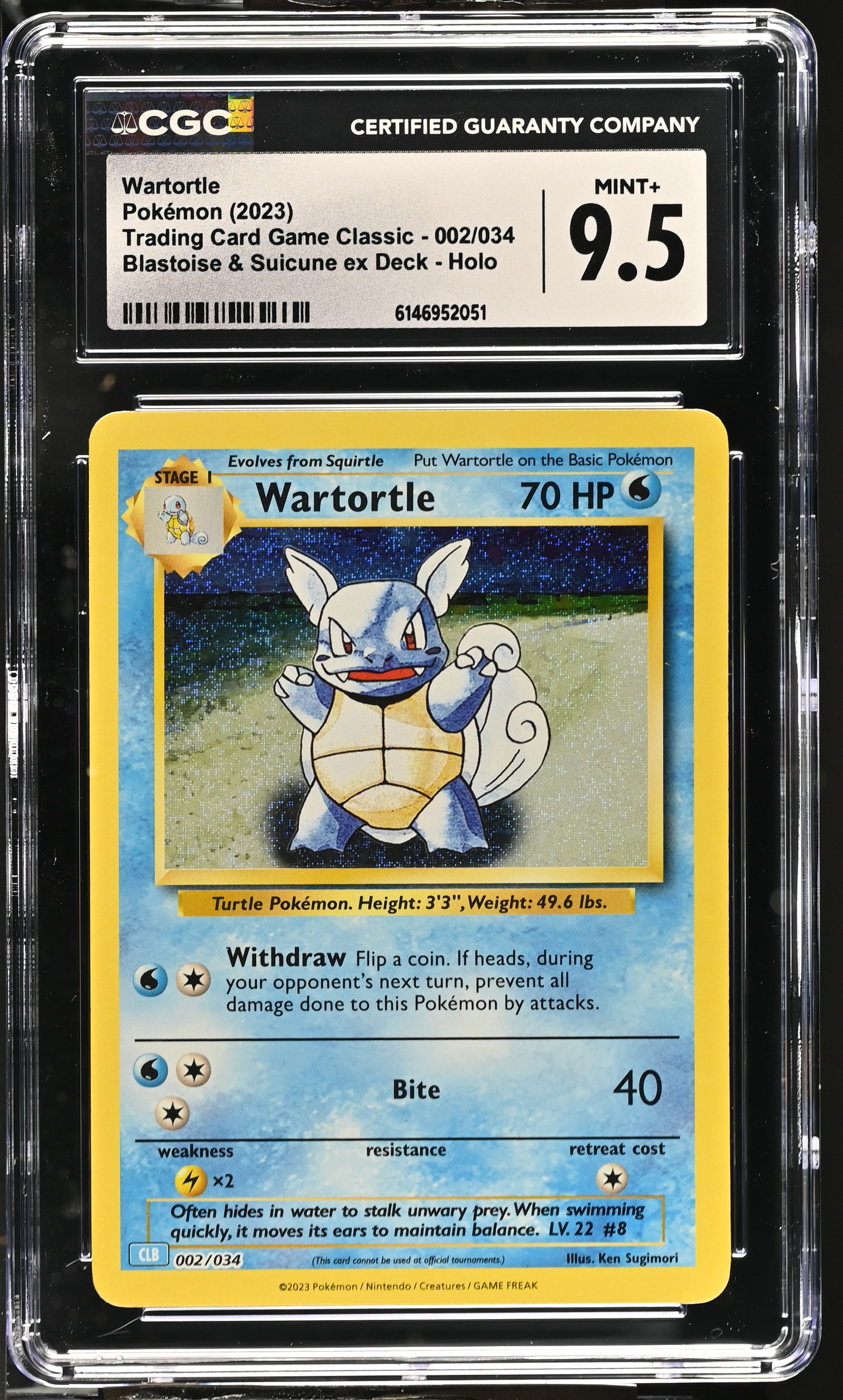 2023 Pokemon Trading Card Game Classic Wartortle Blastoise & Suicune ex Deck Holo English