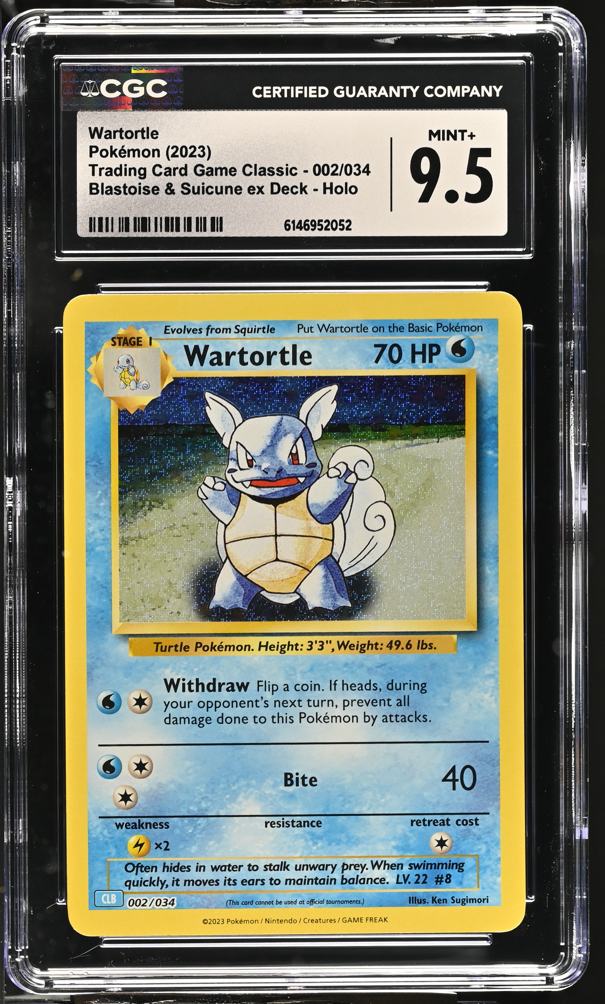2023 Pokemon Trading Card Game Classic Wartortle Blastoise & Suicune ex Deck Holo English