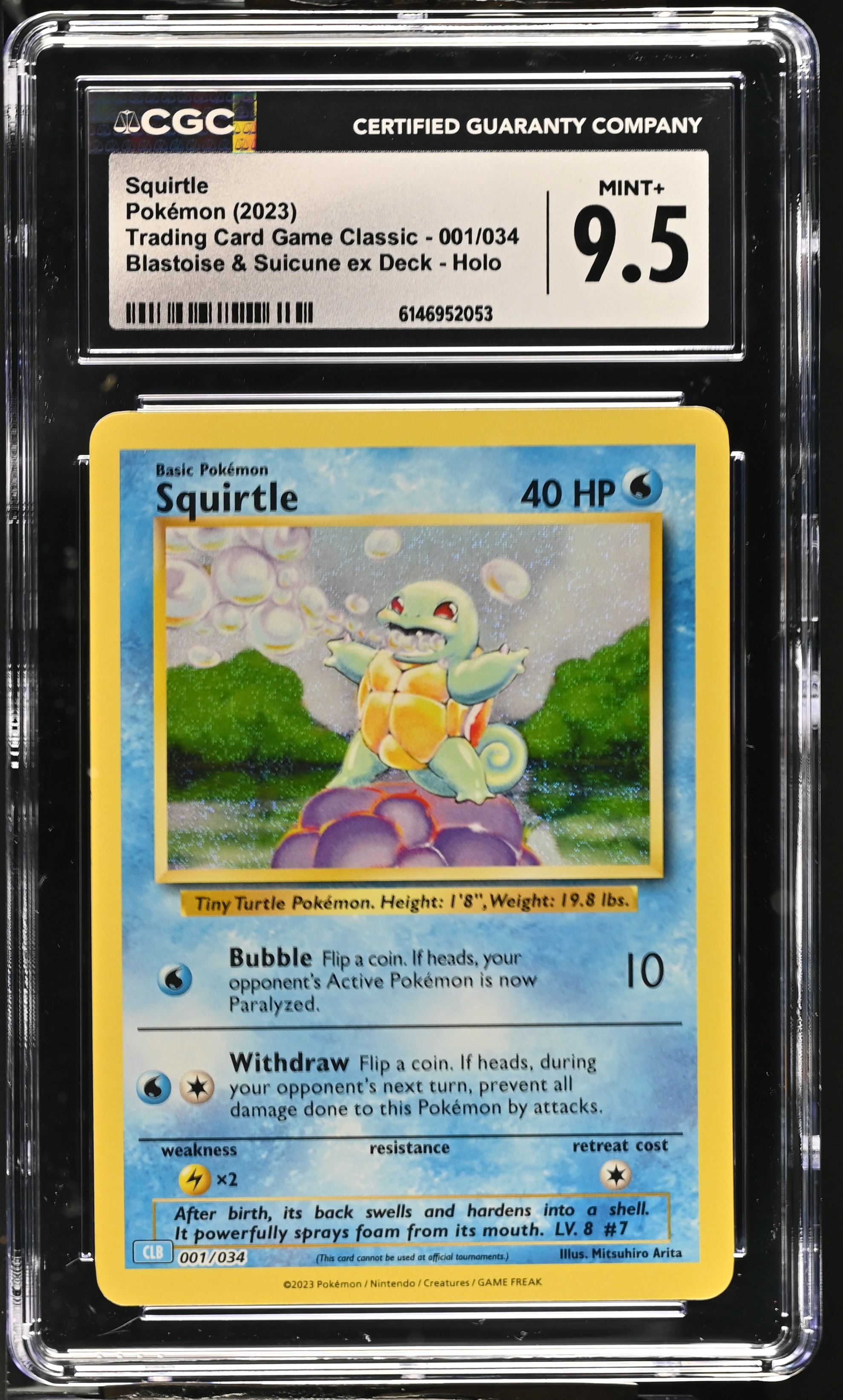 2023 Pokemon Trading Card Game Classic Squirtle Blastoise & Suicune ex Deck Holo English