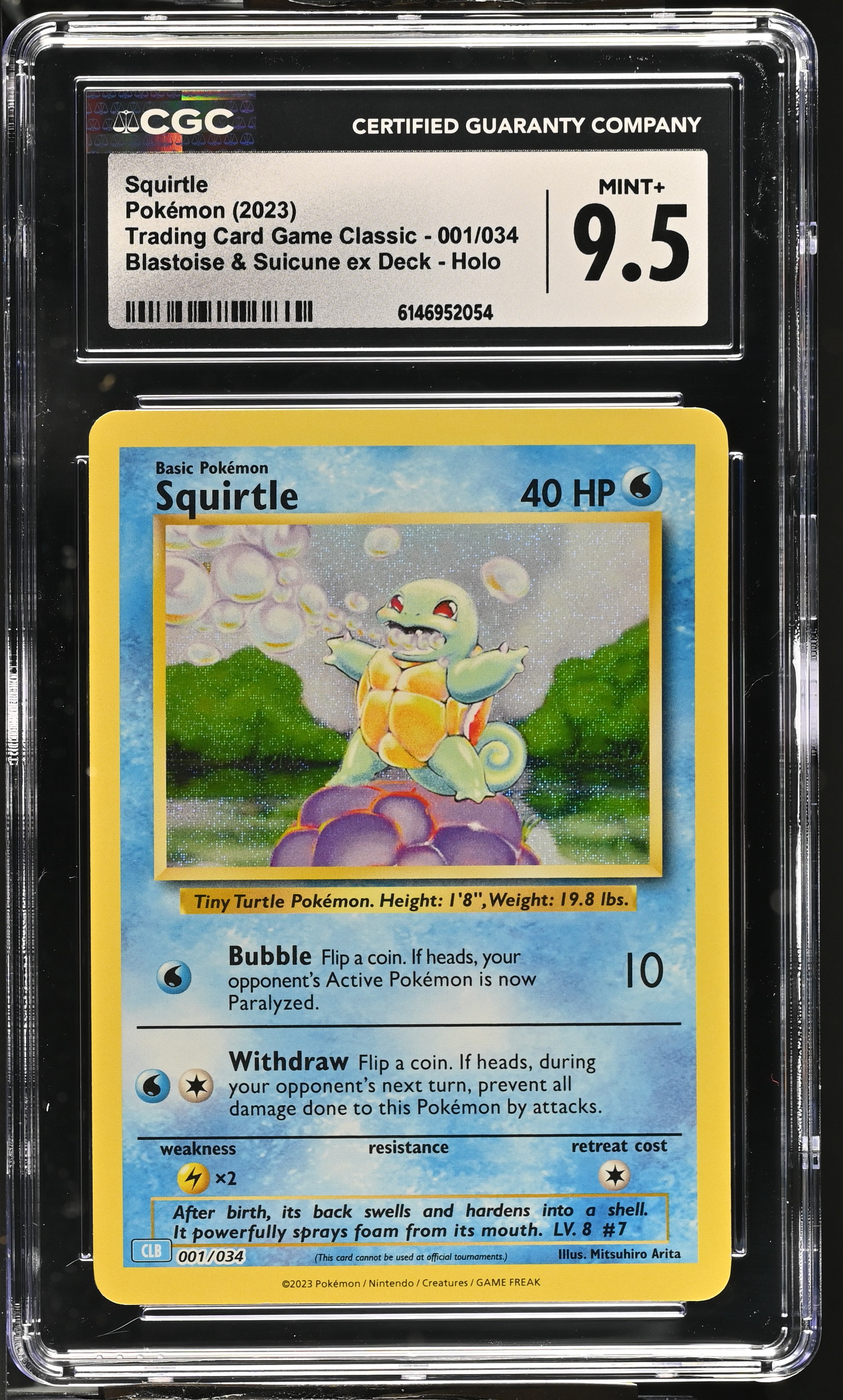 2023 Pokemon Trading Card Game Classic Squirtle Blastoise & Suicune ex Deck Holo English