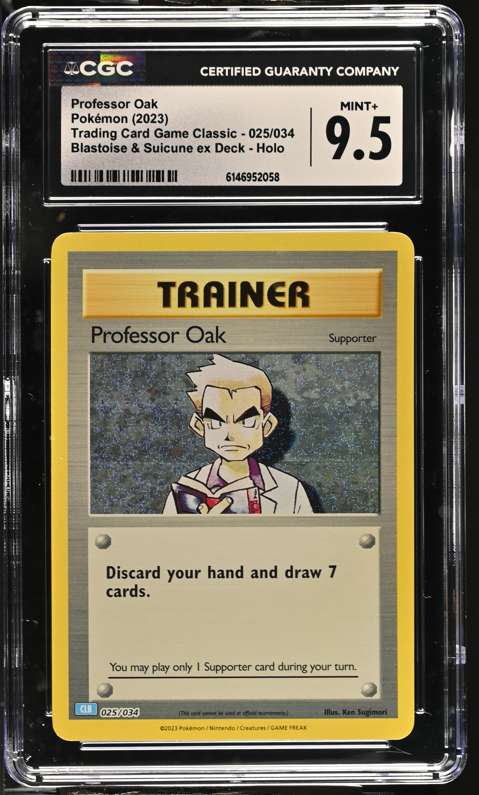 2023 Pokemon Trading Card Game Classic Professor Oak Blastoise & Suicune ex Deck Holo English