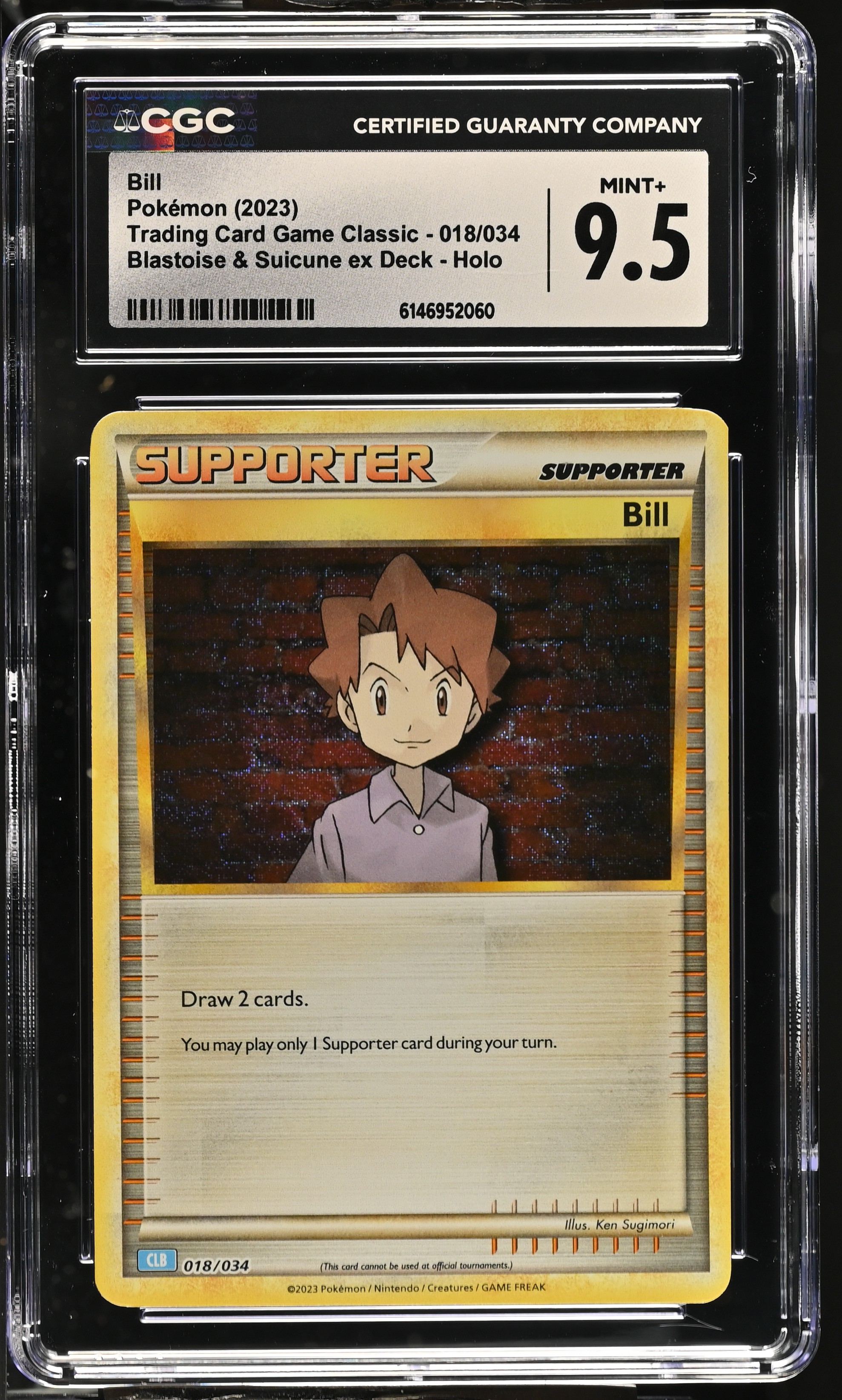 2023 Pokemon Trading Card Game Classic Bill Blastoise & Suicune ex Deck Holo English