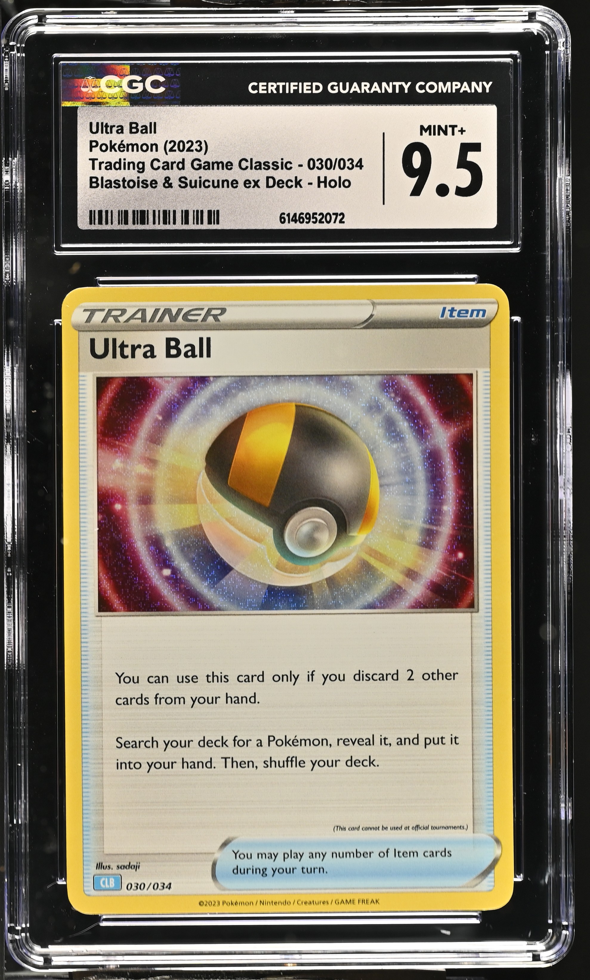 2023 Pokemon Trading Card Game Classic Ultra Ball Blastoise & Suicune ex Deck Holo English