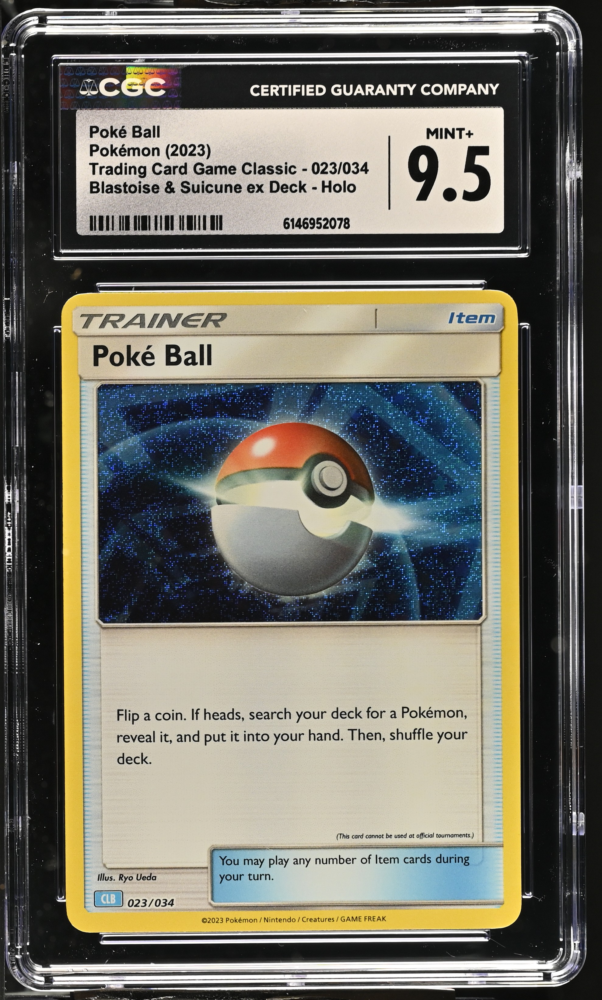2023 Pokemon Trading Card Game Classic Poke Ball Blastoise & Suicune ex Deck Holo English