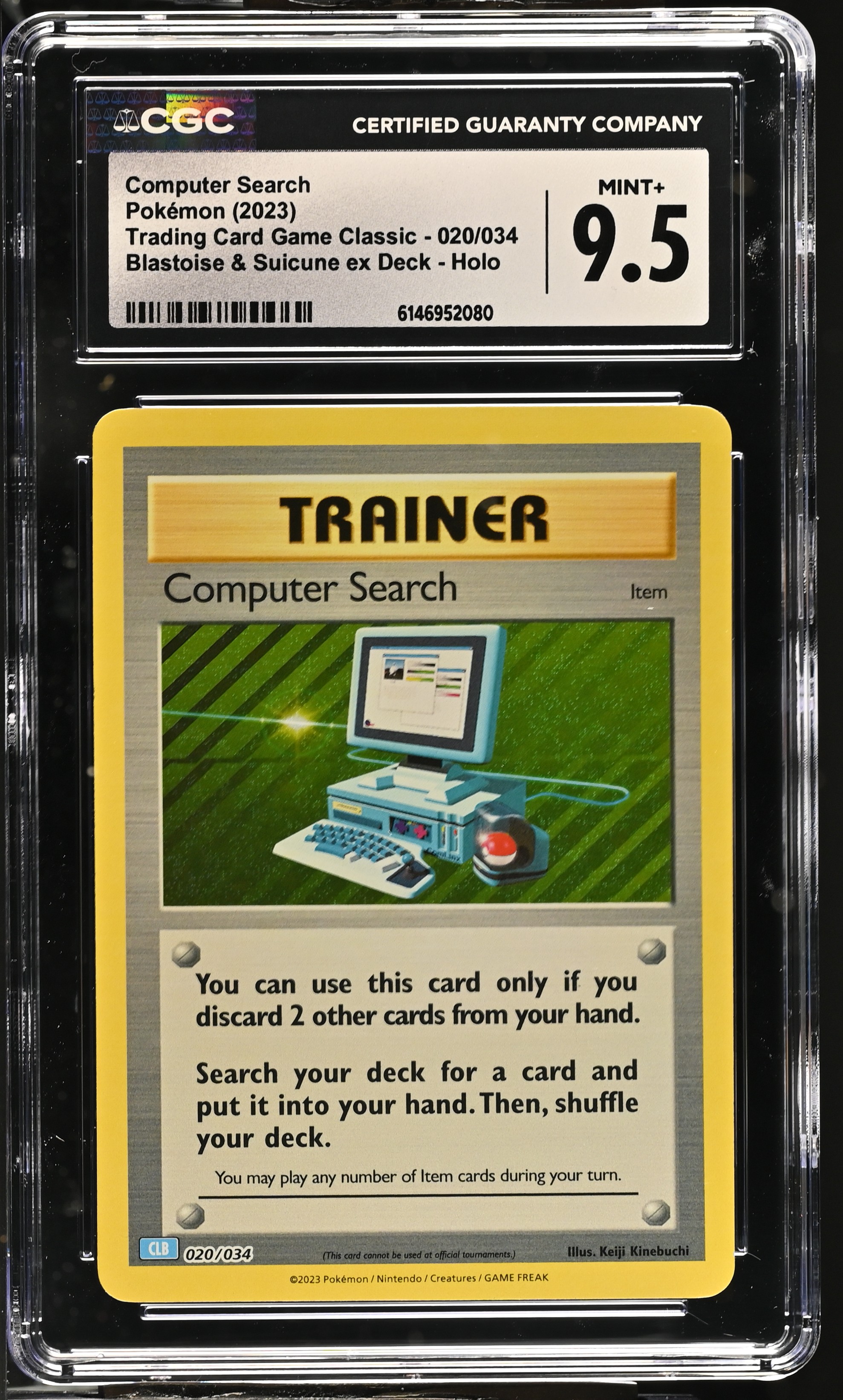 2023 Pokemon Trading Card Game Classic Computer Search Blastoise & Suicune ex Deck Holo English