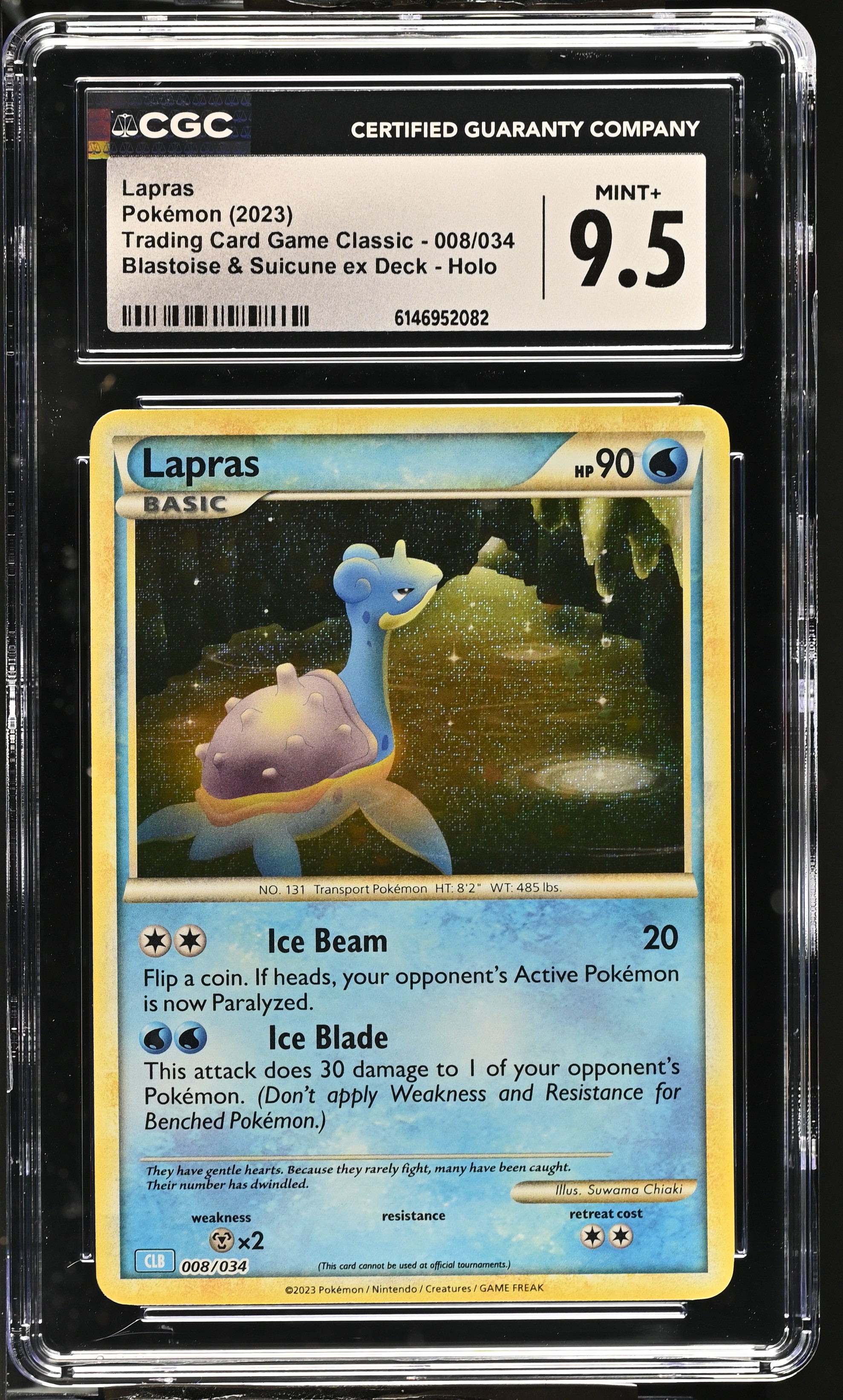 2023 Pokemon Trading Card Game Classic Lapras Blastoise & Suicune ex Deck Holo English