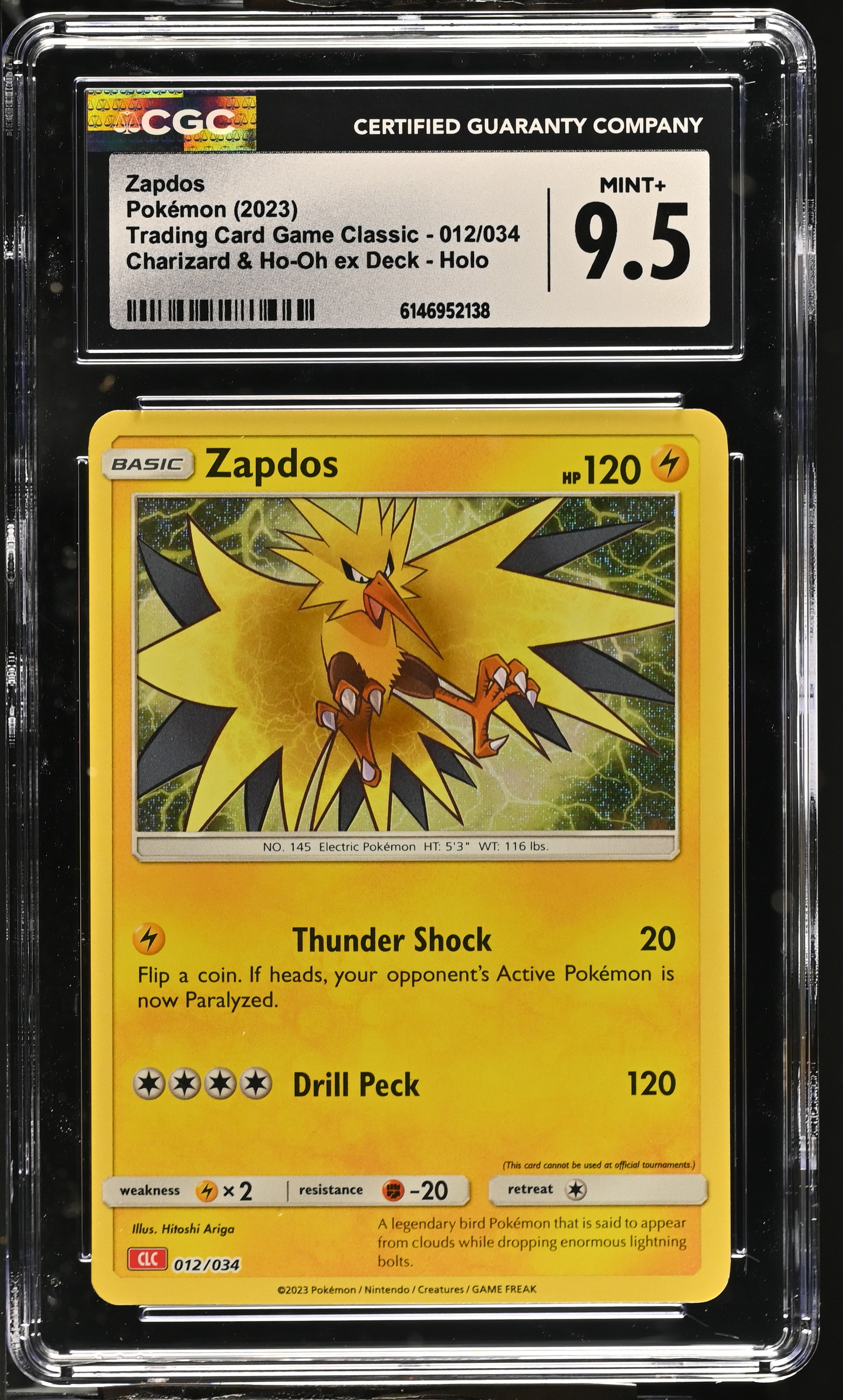 2023 Pokemon Trading Card Game Classic Zapdos Charizard & Ho-Oh ex Deck Holo English