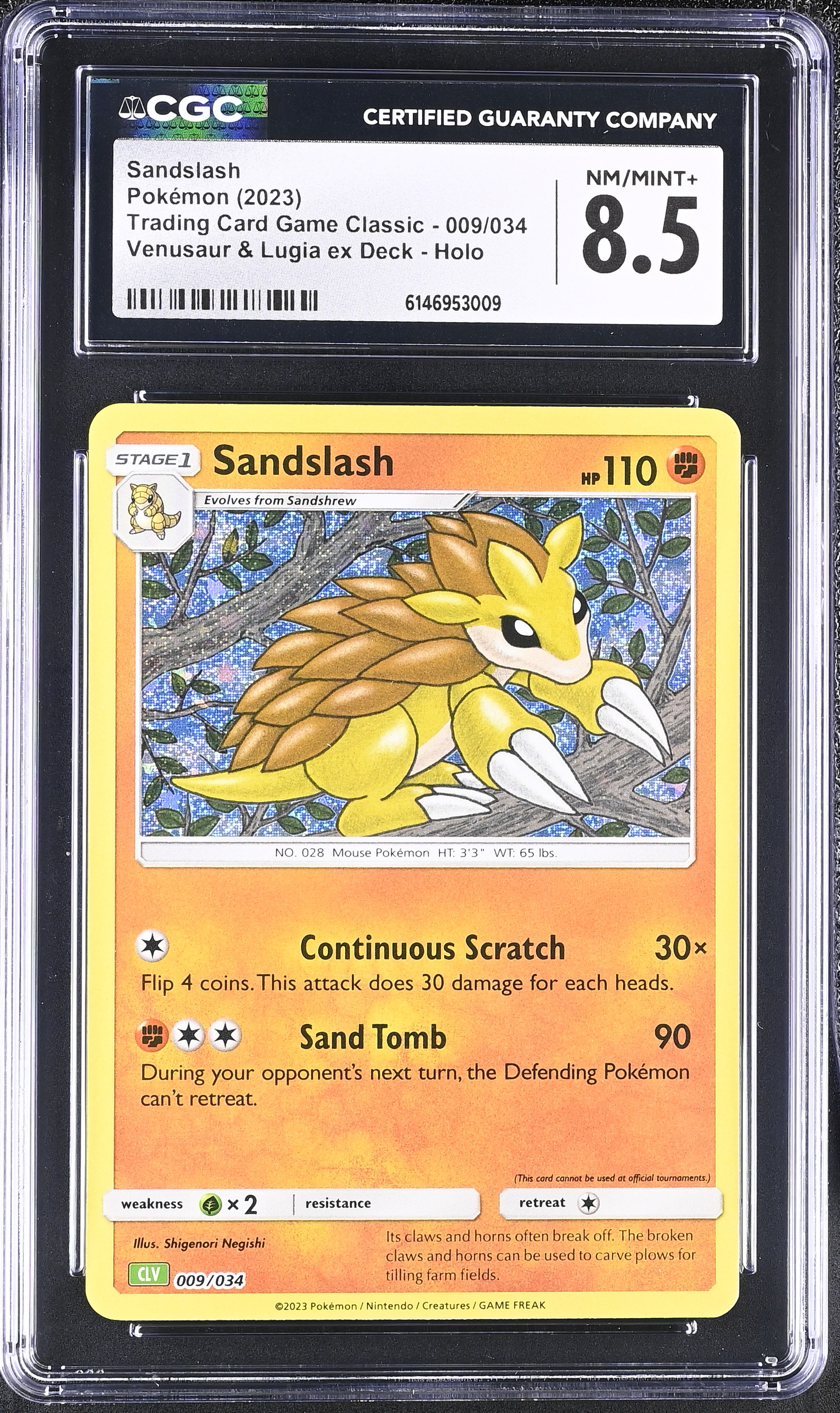 2023 Pokemon Trading Card Game Classic Sandslash Venusaur & Lugia ex Deck Holo English