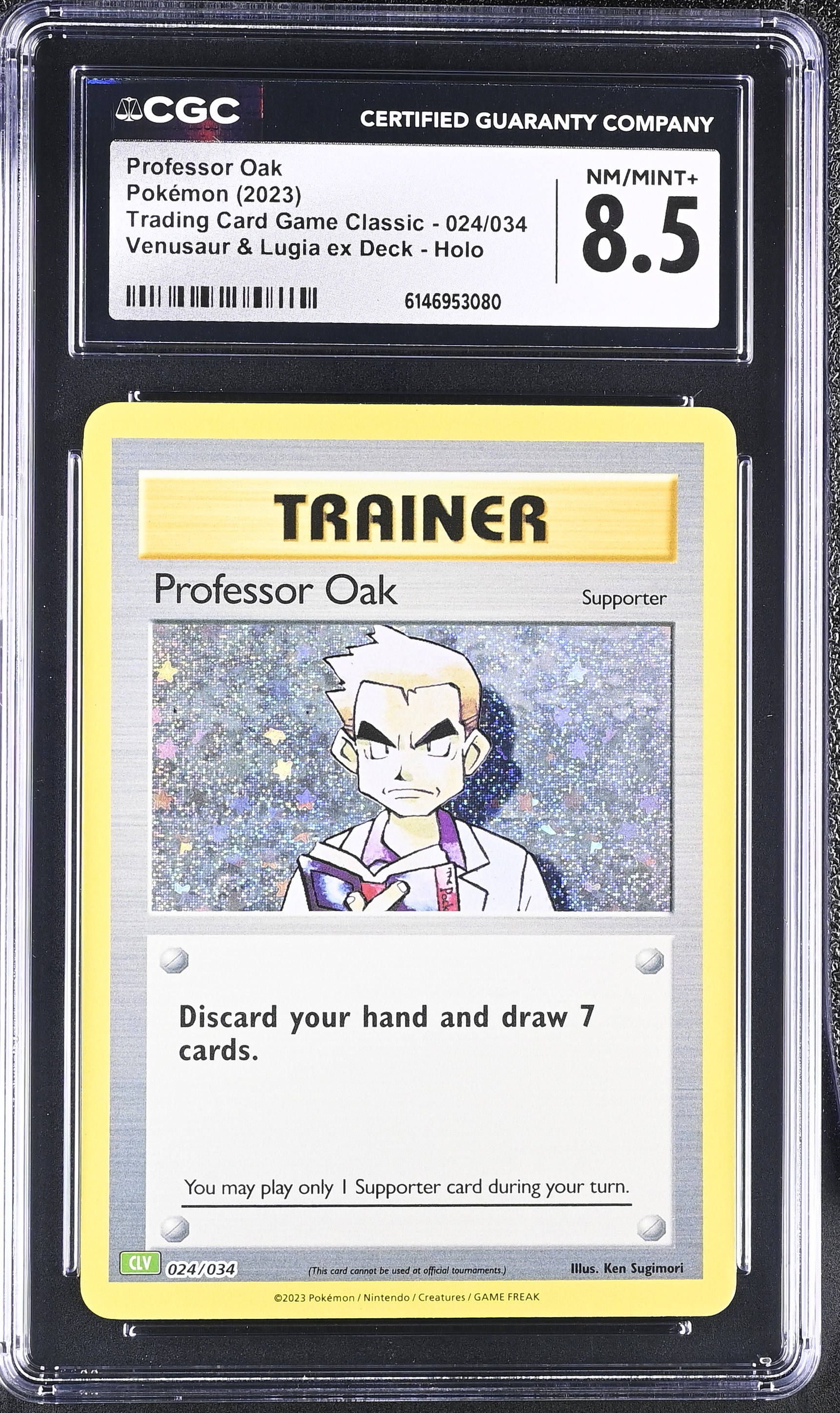 2023 Pokemon Trading Card Game Classic Professor Oak Venusaur & Lugia ex Deck Holo English