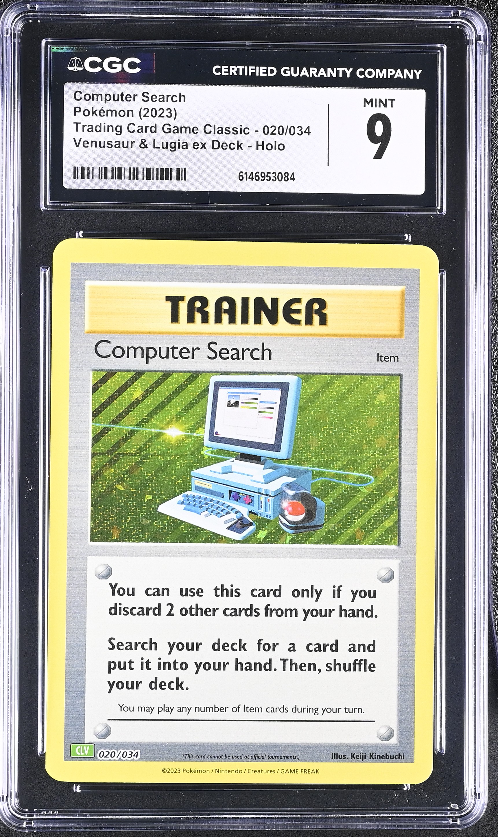 2023 Pokémon Trading Card Game Classic Computer Search Venusaur & Lugia ex Deck Holo English